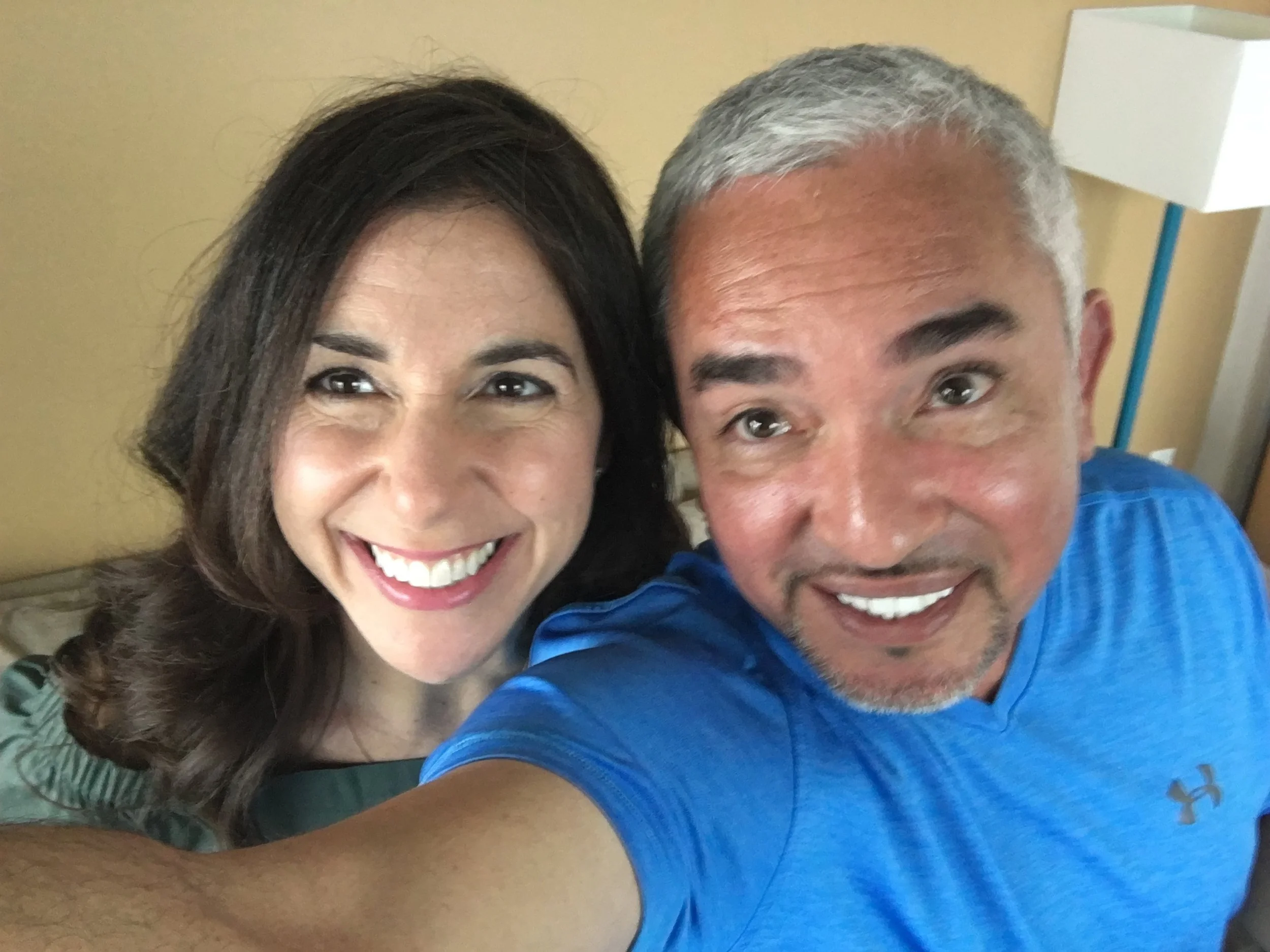 Cesar Millan and Kara Mayer Robinson SELFIE.JPG