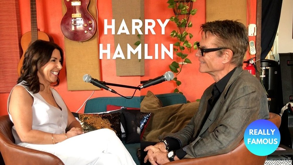 Available now on my Really Famous YouTube channel &amp; podcast apps! From L.A. Law to Mad Men, Real Housewives of Beverly Hills, 80 for Brady, and In the Kitchen with Harry, iconic actor Harry Hamlin opens up to this #reallyfamous host and #therapis