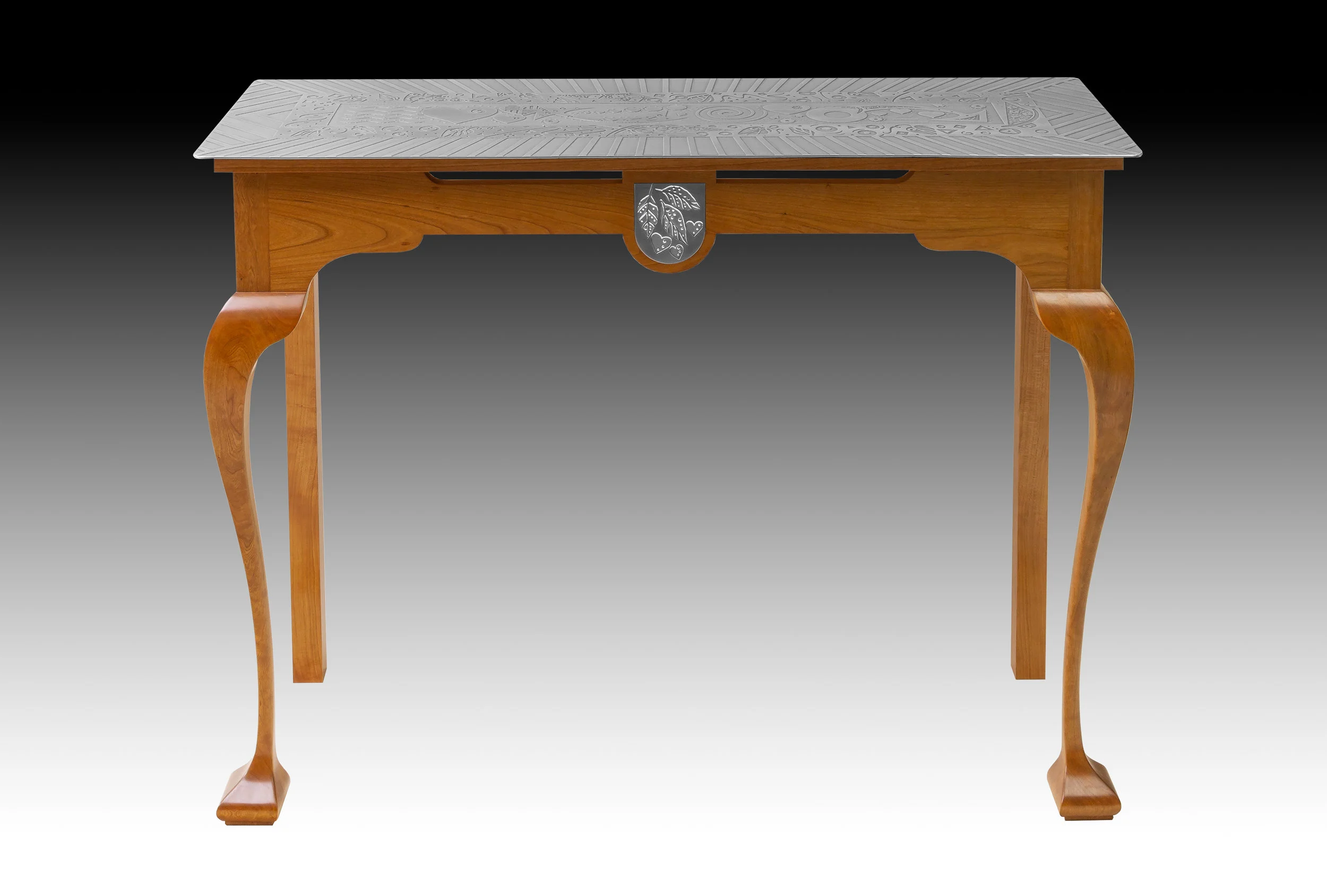 Contemporary Hearts Table- 30"H x 40"W x 14"D