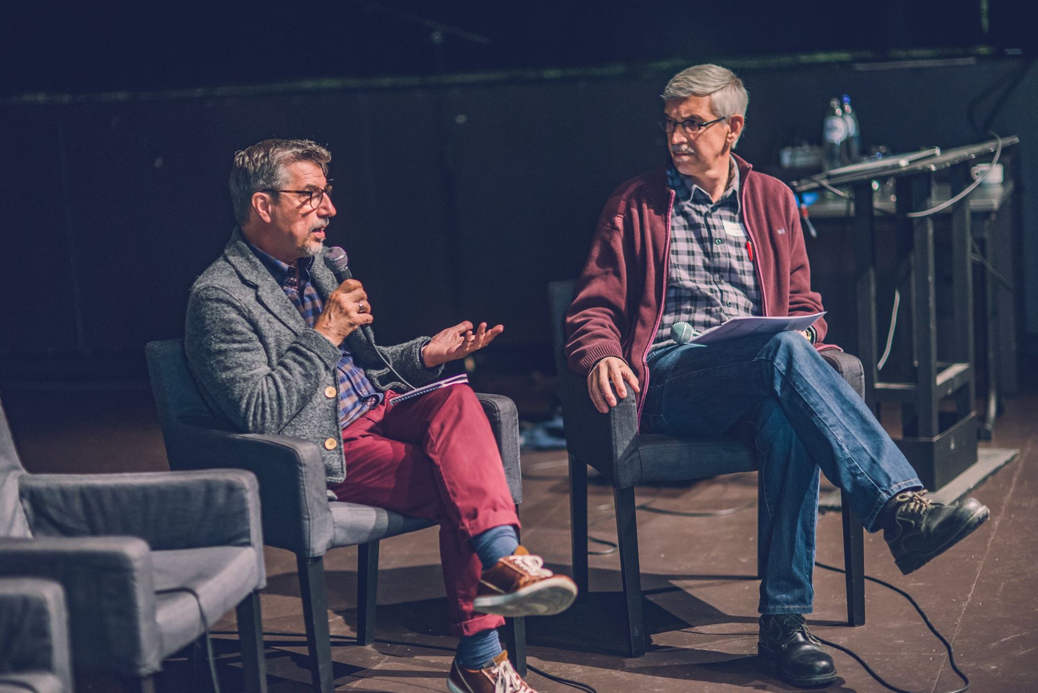 John Restakis en Jef Peeters ©Joachim De Wilde
