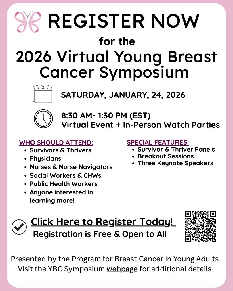 REGISTER NOW for the 2026 Virtual Young Breast Cancer Symposium