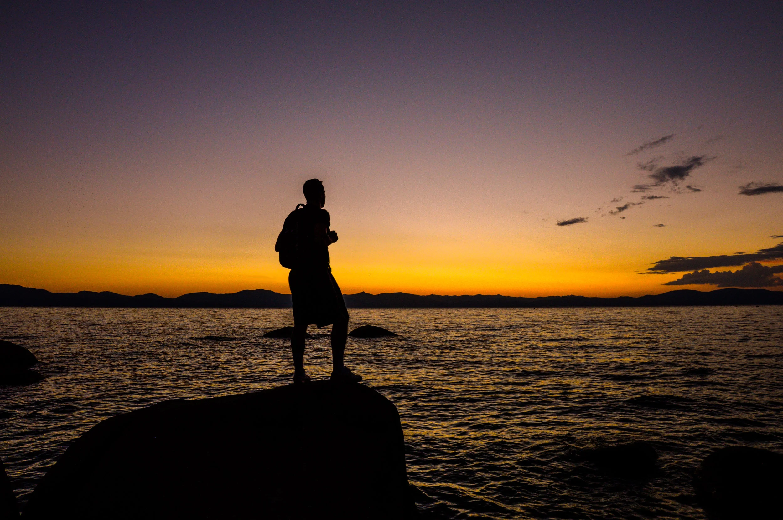 Lake Tahoe Sillouhette