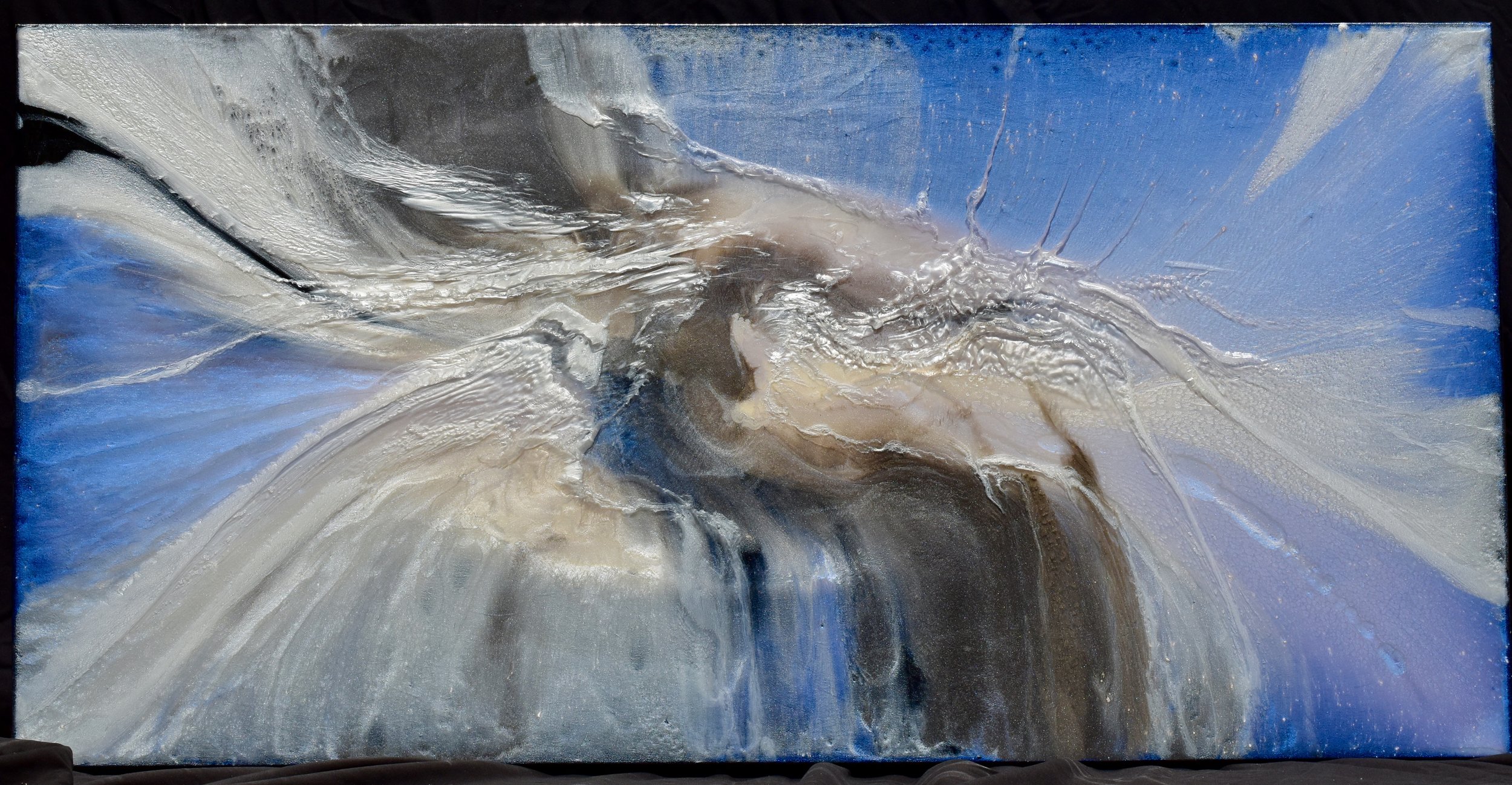 "Someone to Watch Over Me" 24" x 48", Mixed Media on Canvas $2000.00