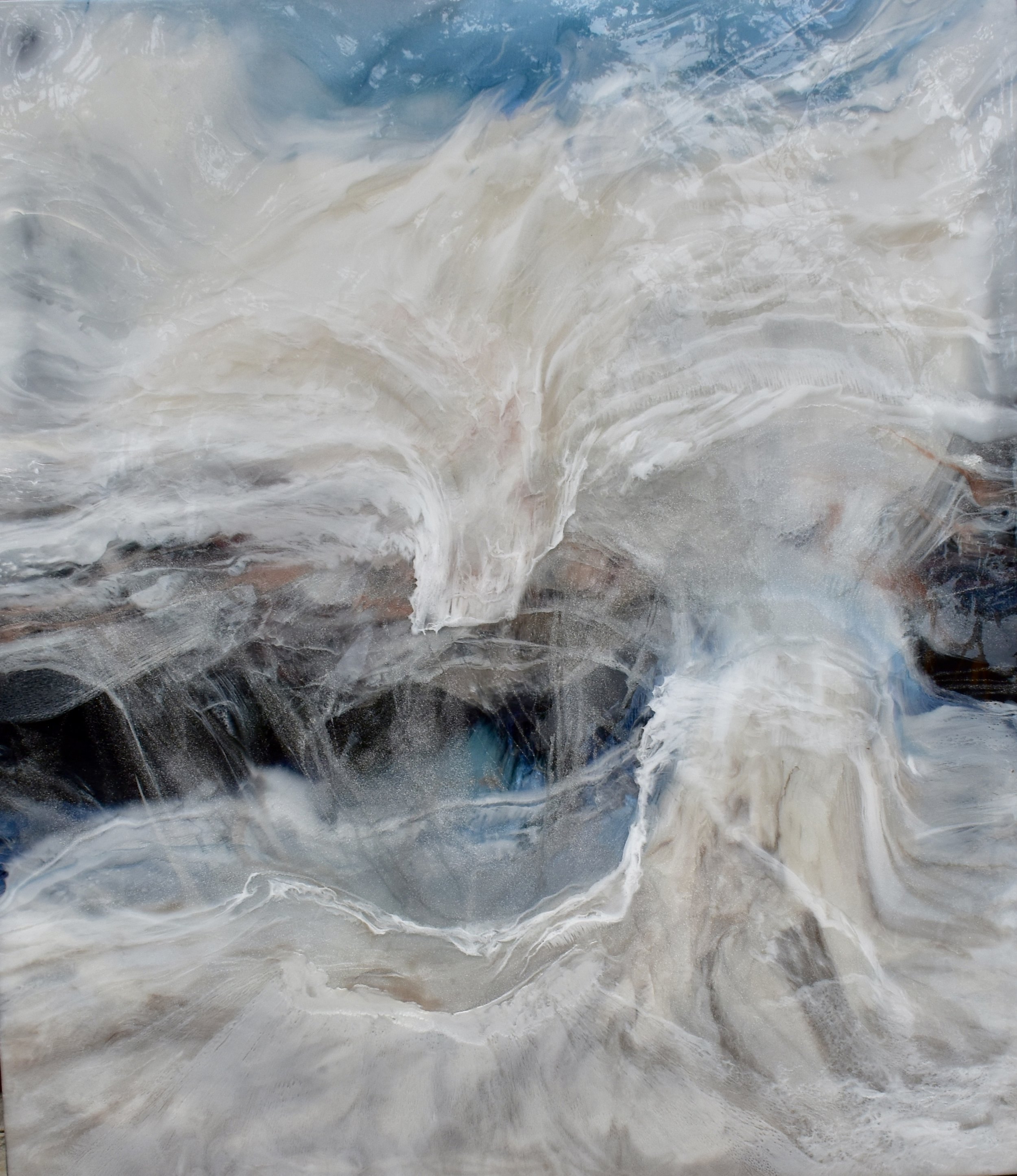 "Judy's Storm" Mixed Media on Canvas 48"x55" SOLD