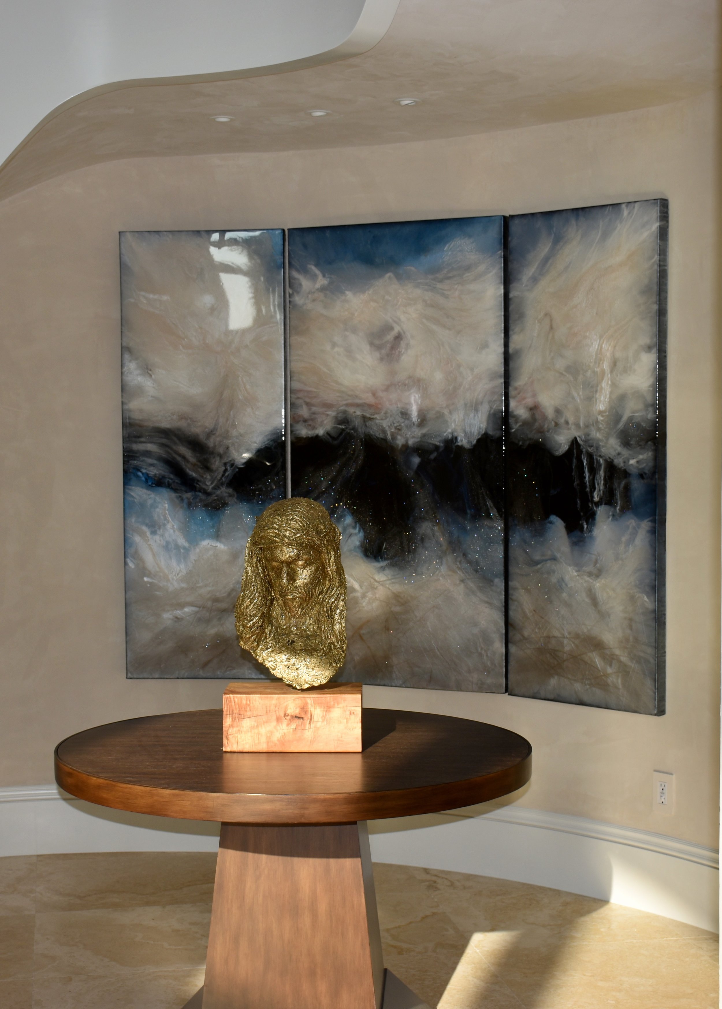 "Resurrection ll" Mixed Media on Canvas, 60"x83" SOLD