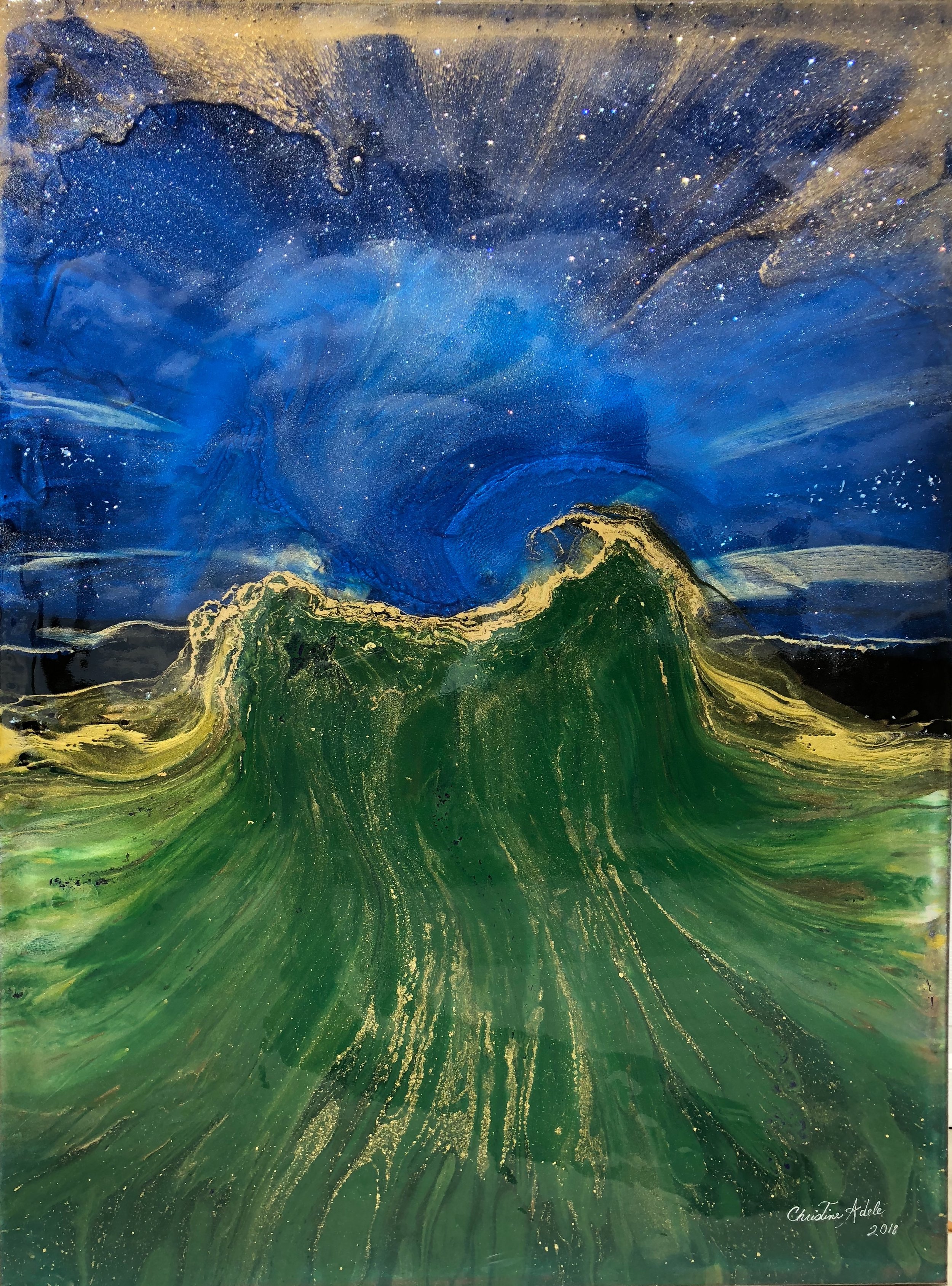 "Earth and Sky". 48"x36"