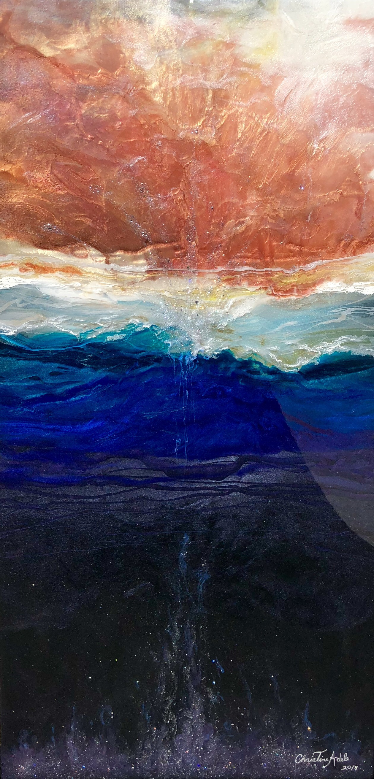 "Transcendental Meditation" 48"x24"