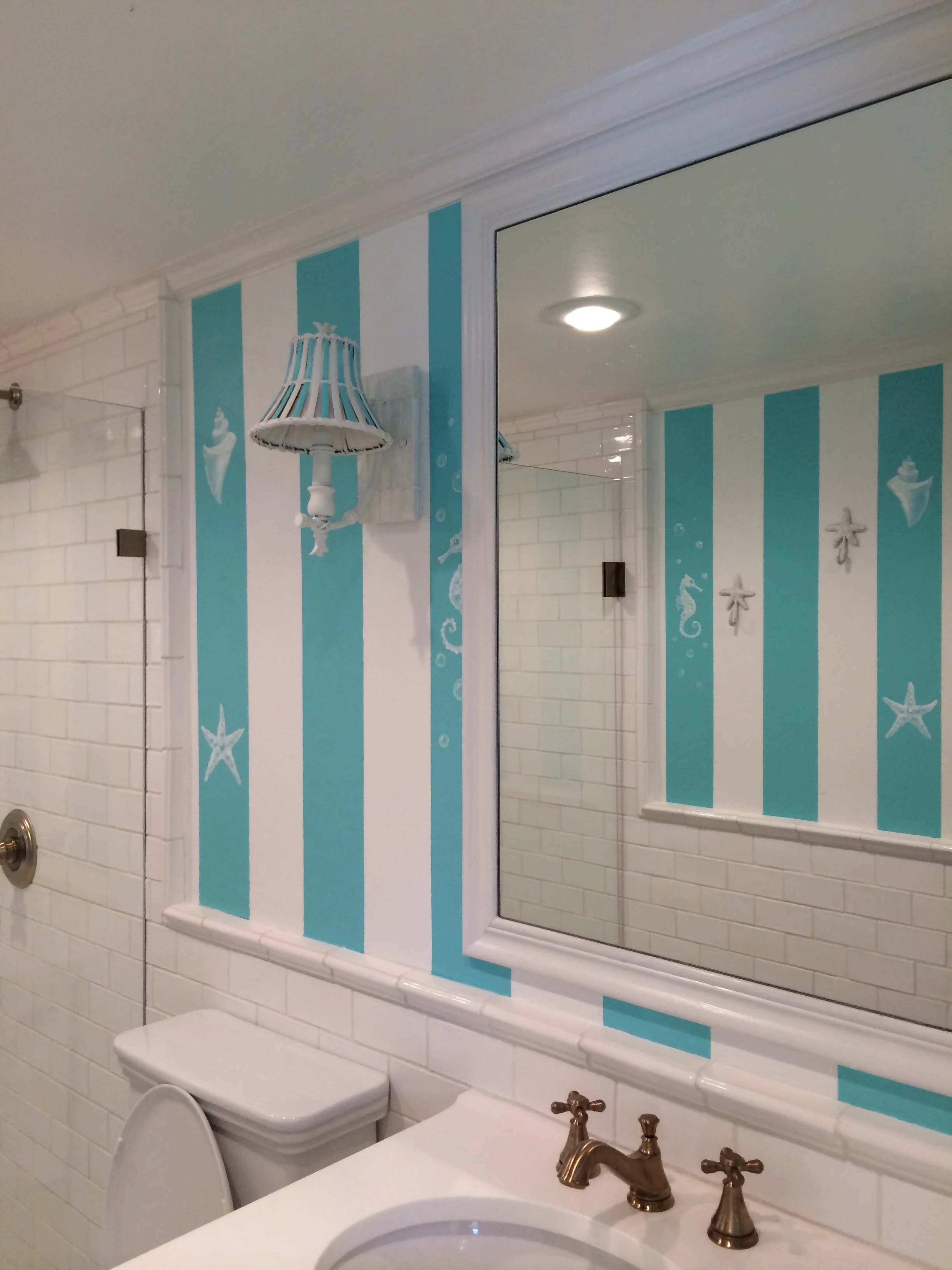 Whimsical Seaside Pool Bath