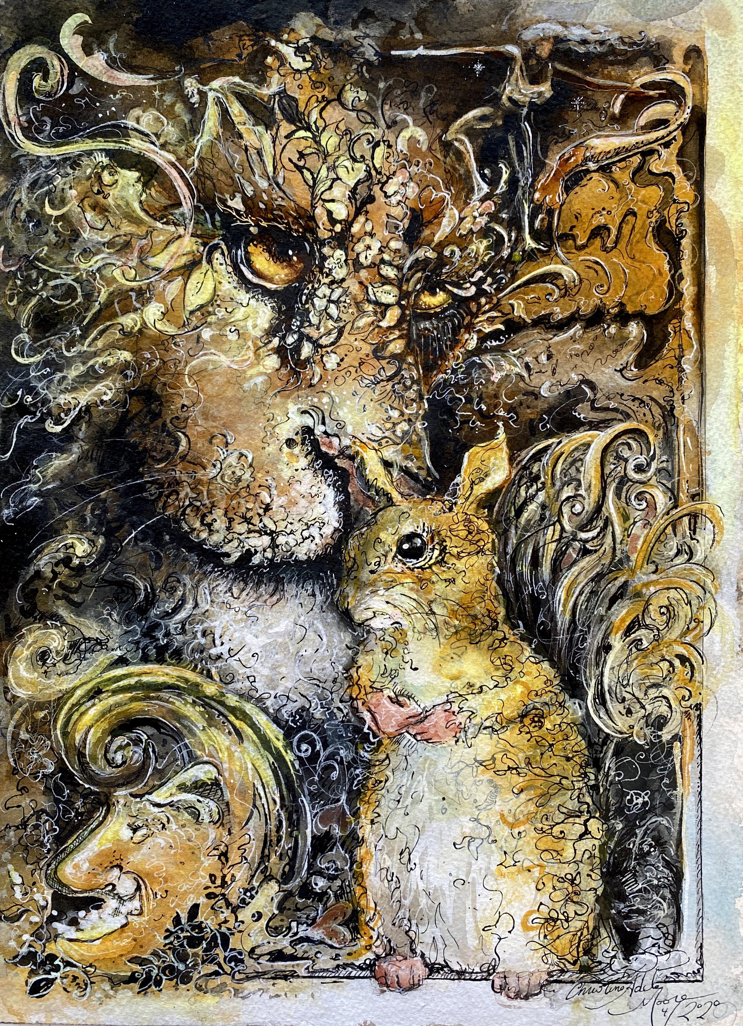 "The Moon, The Squirrel, and The Lion"