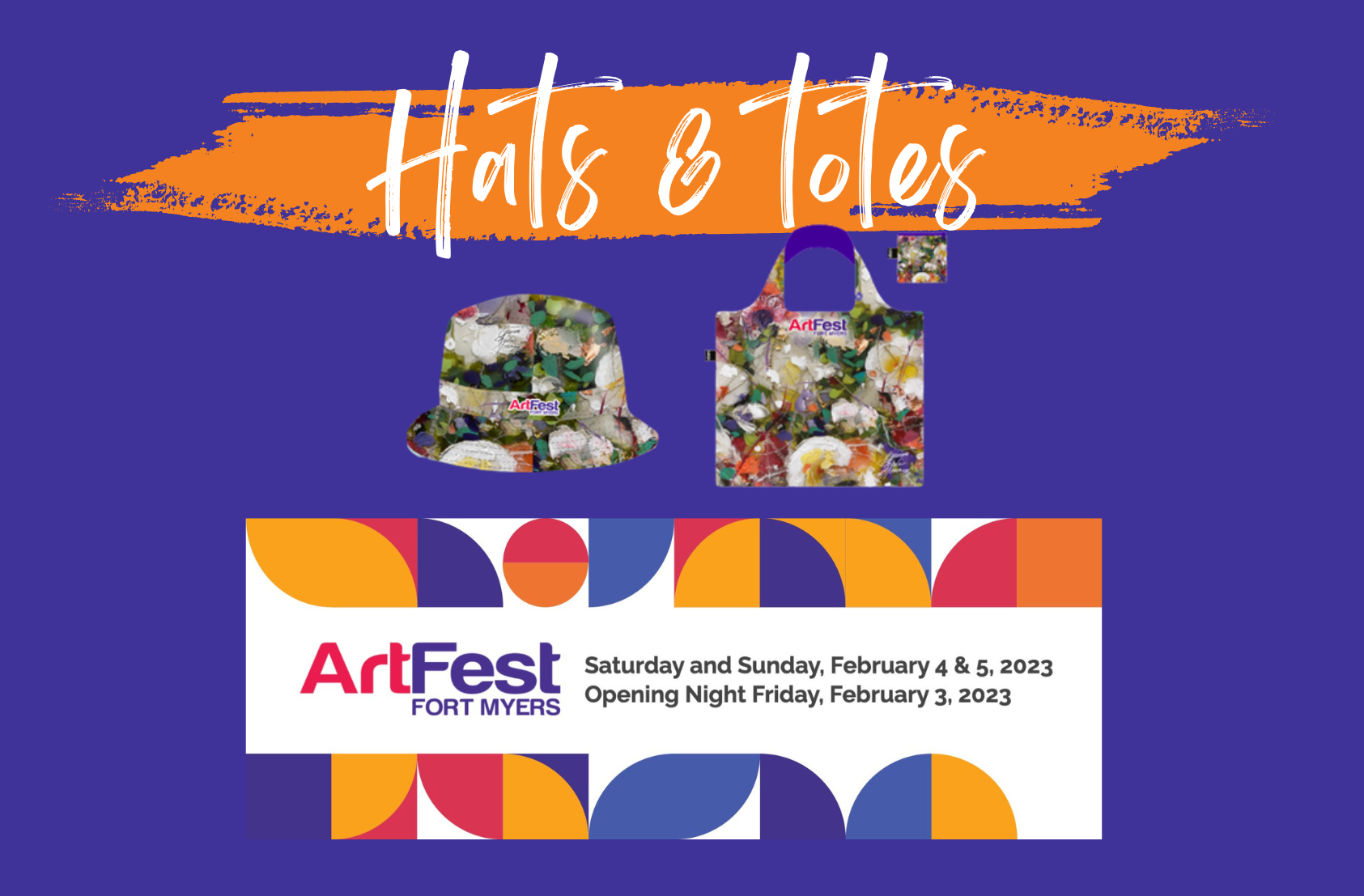 ARTFEST FORT MYERS SELECTS CHRISTINE ADELE MOORE AS THE 2023 TOTE AND HAT ARTIST