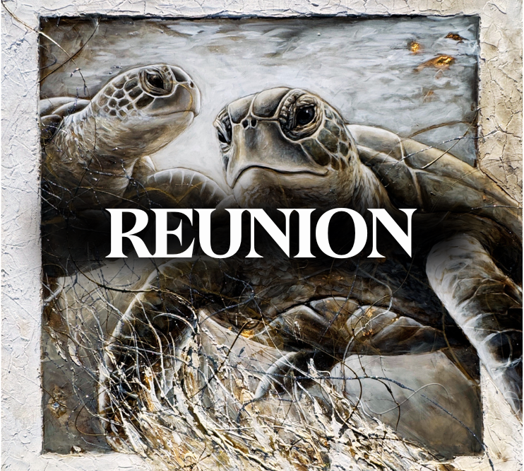 REUNION - MONOCHROME GRAY PALETTE &amp; GOLD SPLASH