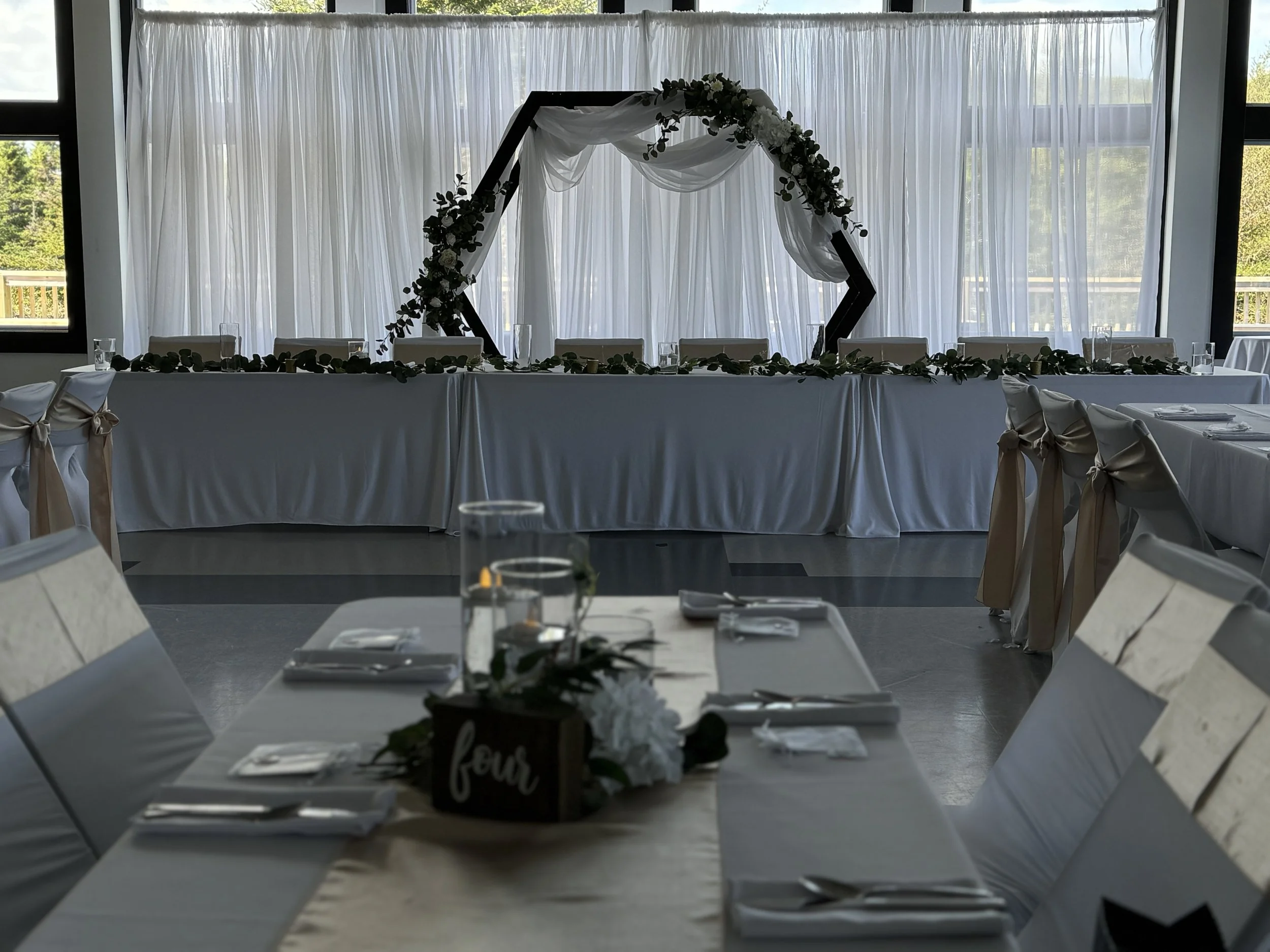 Megan and Connor, the Bauline Community Centre