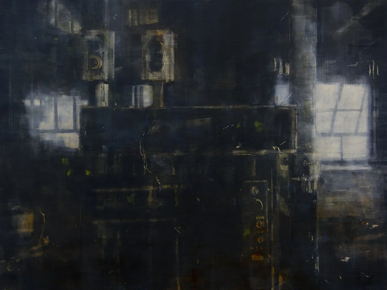 Grid, 18"x24", oil on panel
