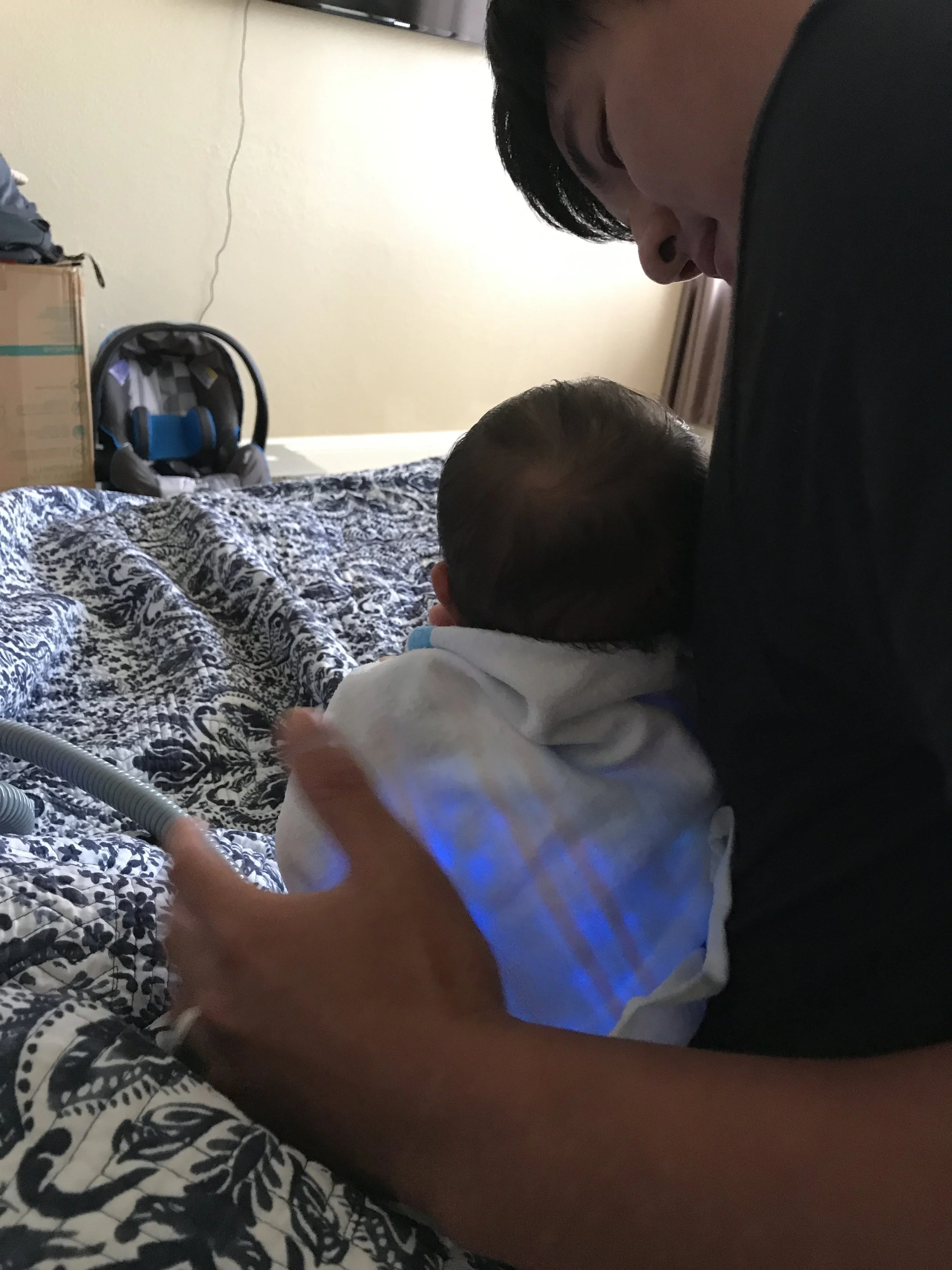 A baby glowing bean.