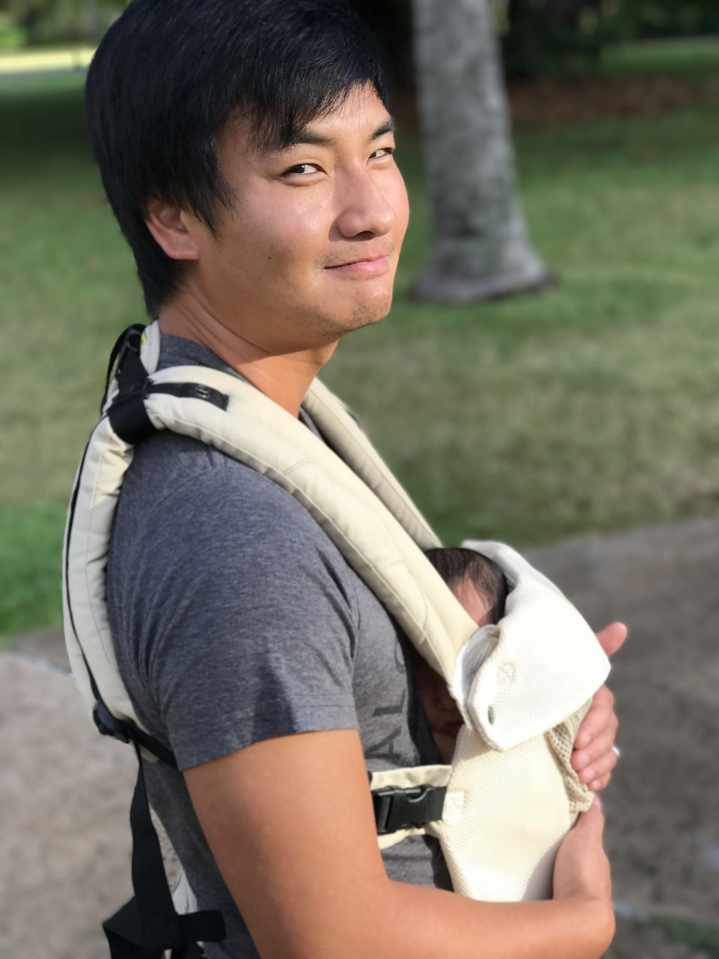 Jian said, "I'm experiencing what it's like to be pregnant!" I did not think that was funny.
