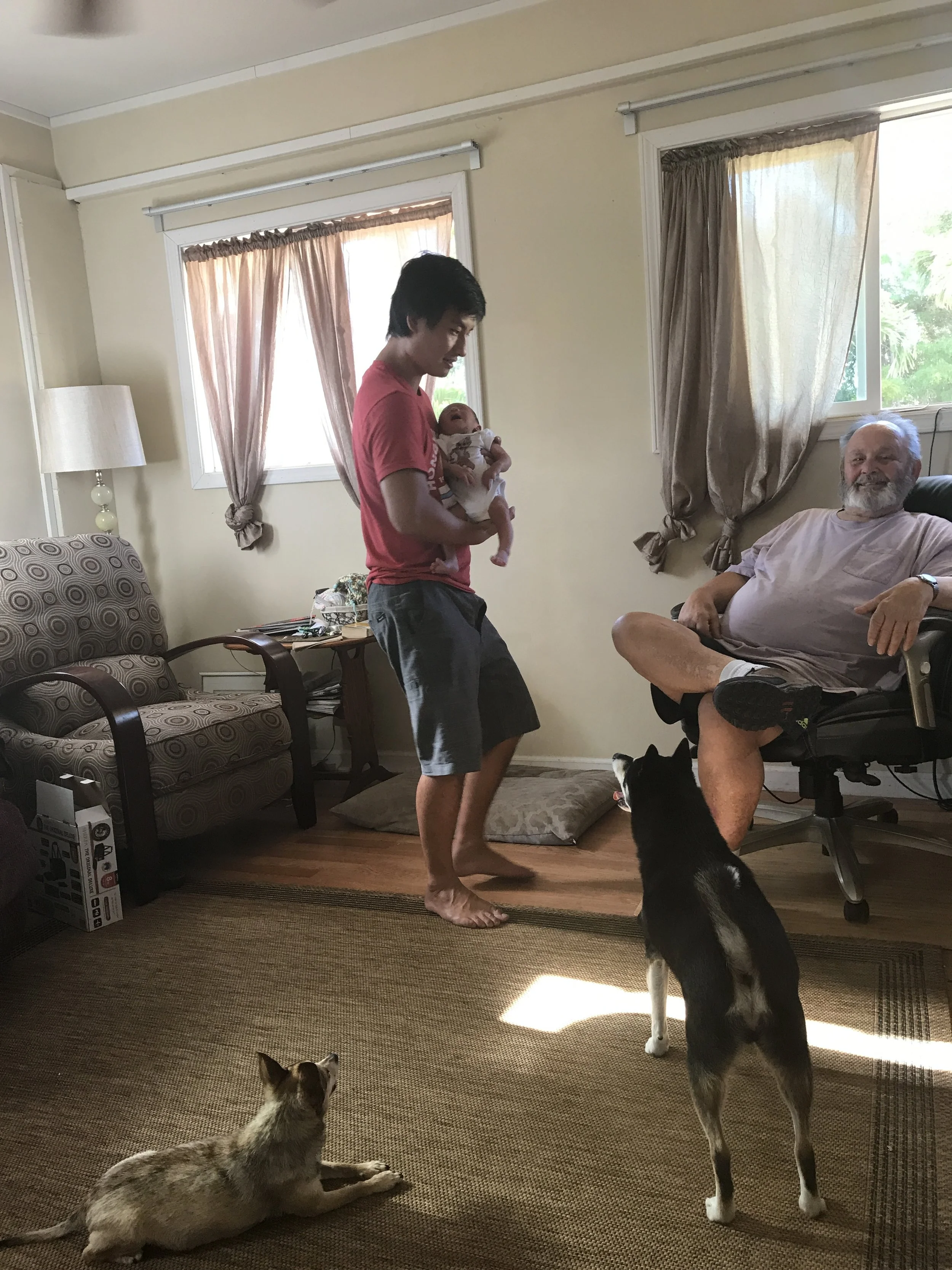 Meeting Great Papa Andy!