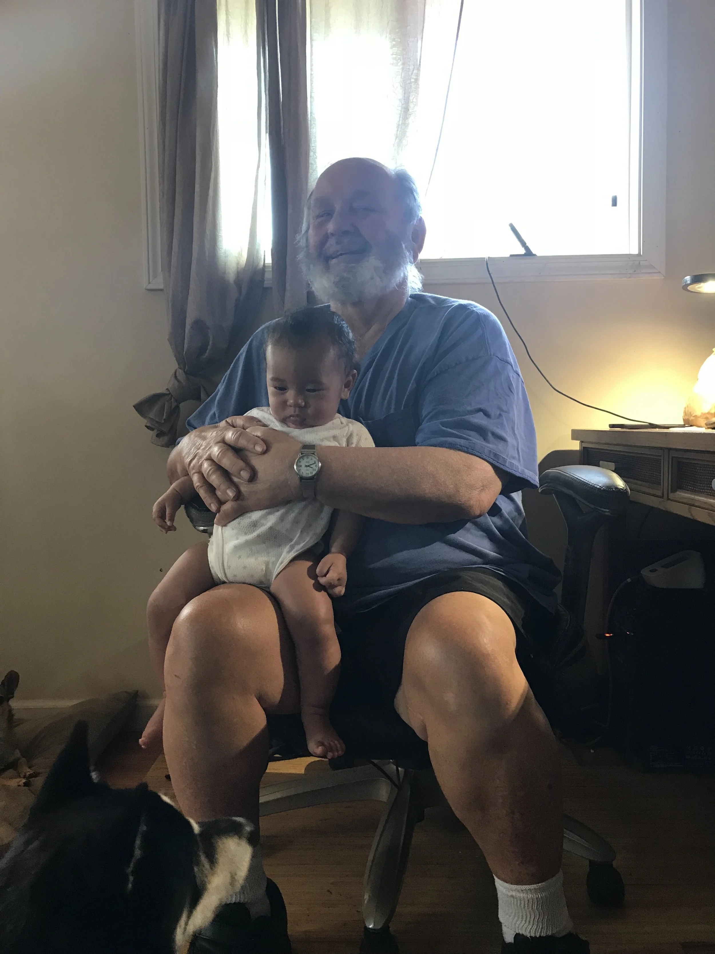 Also, papa is back!