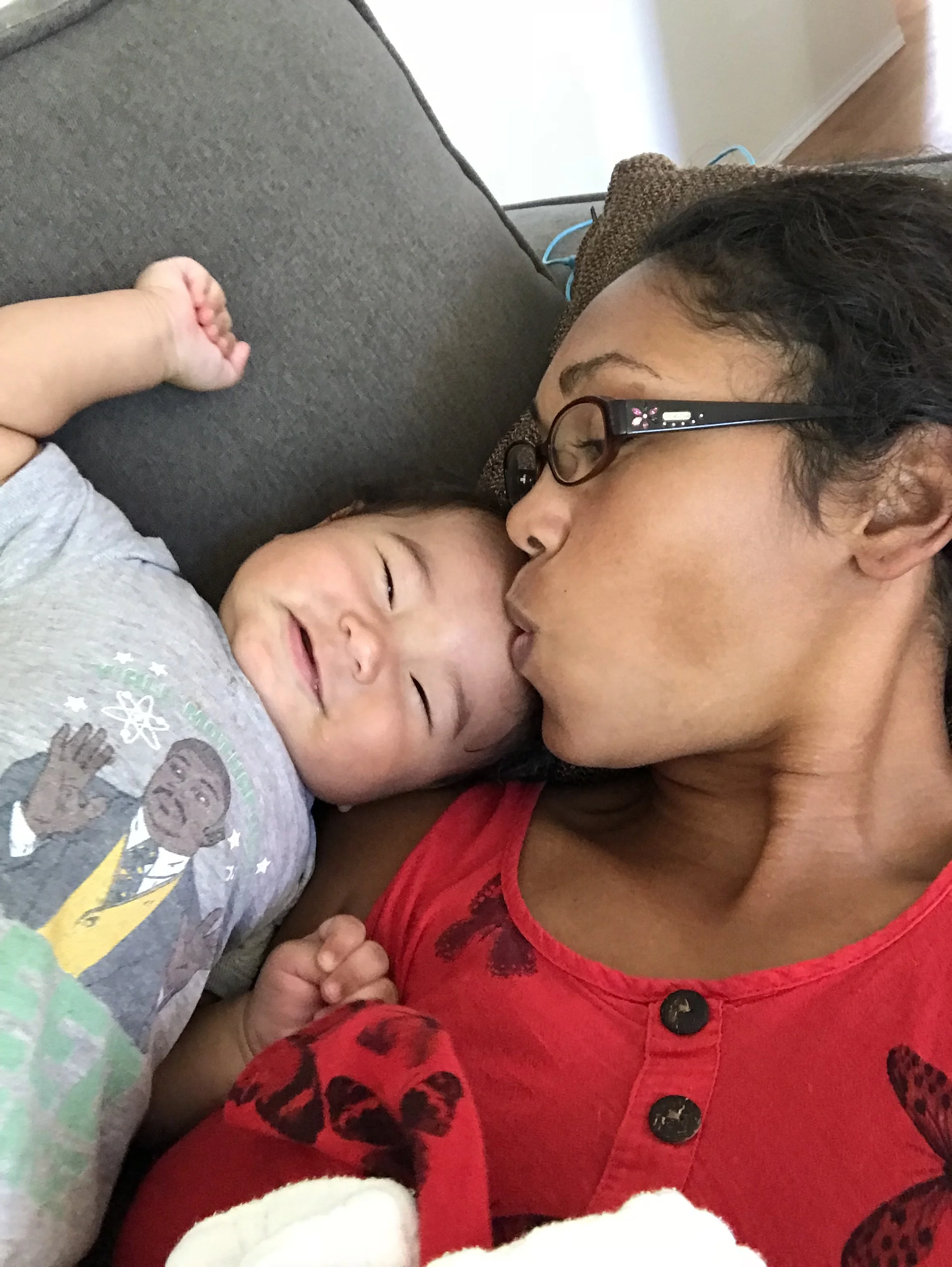 We still cuddle. :)