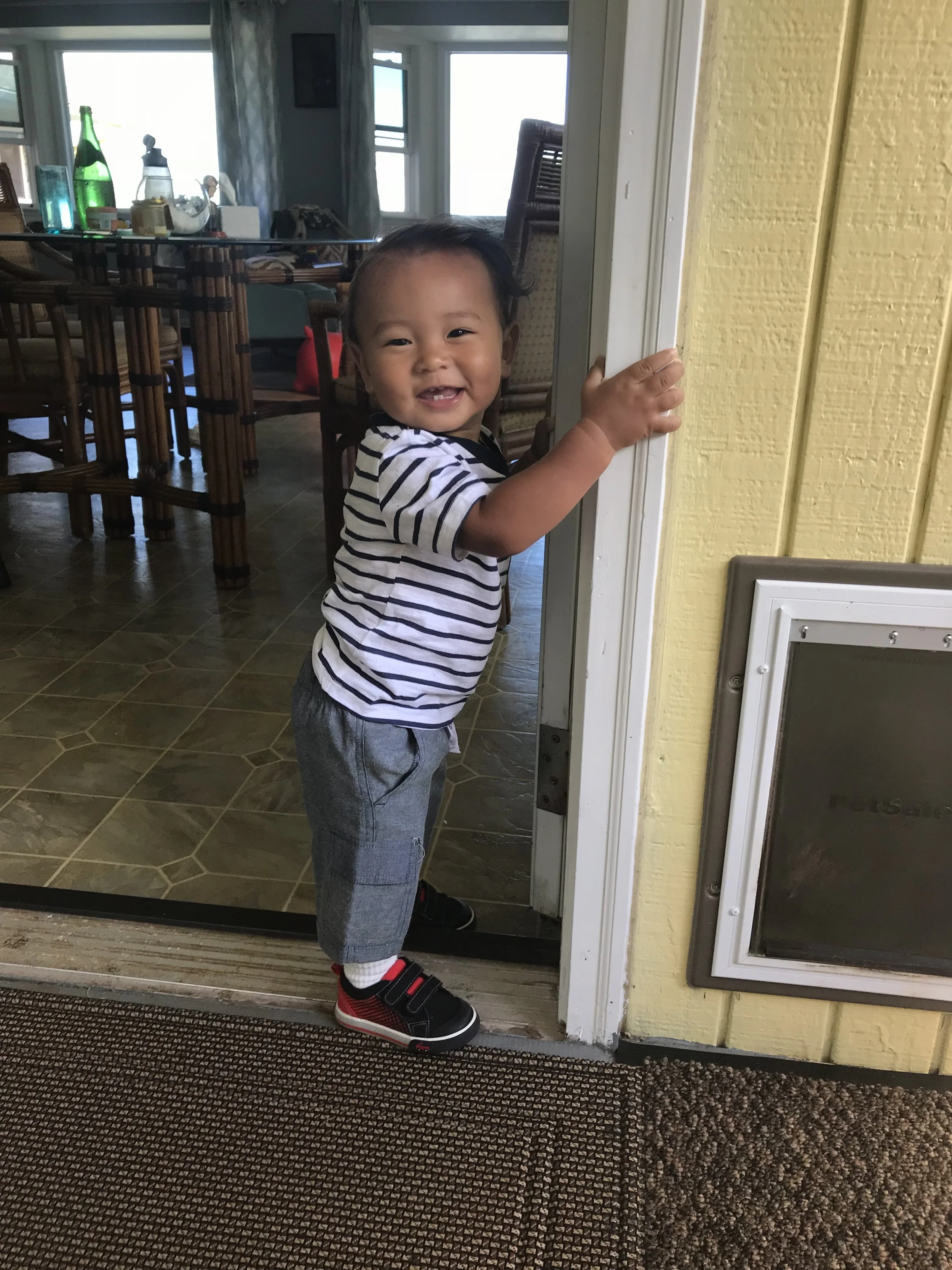 All smiles.