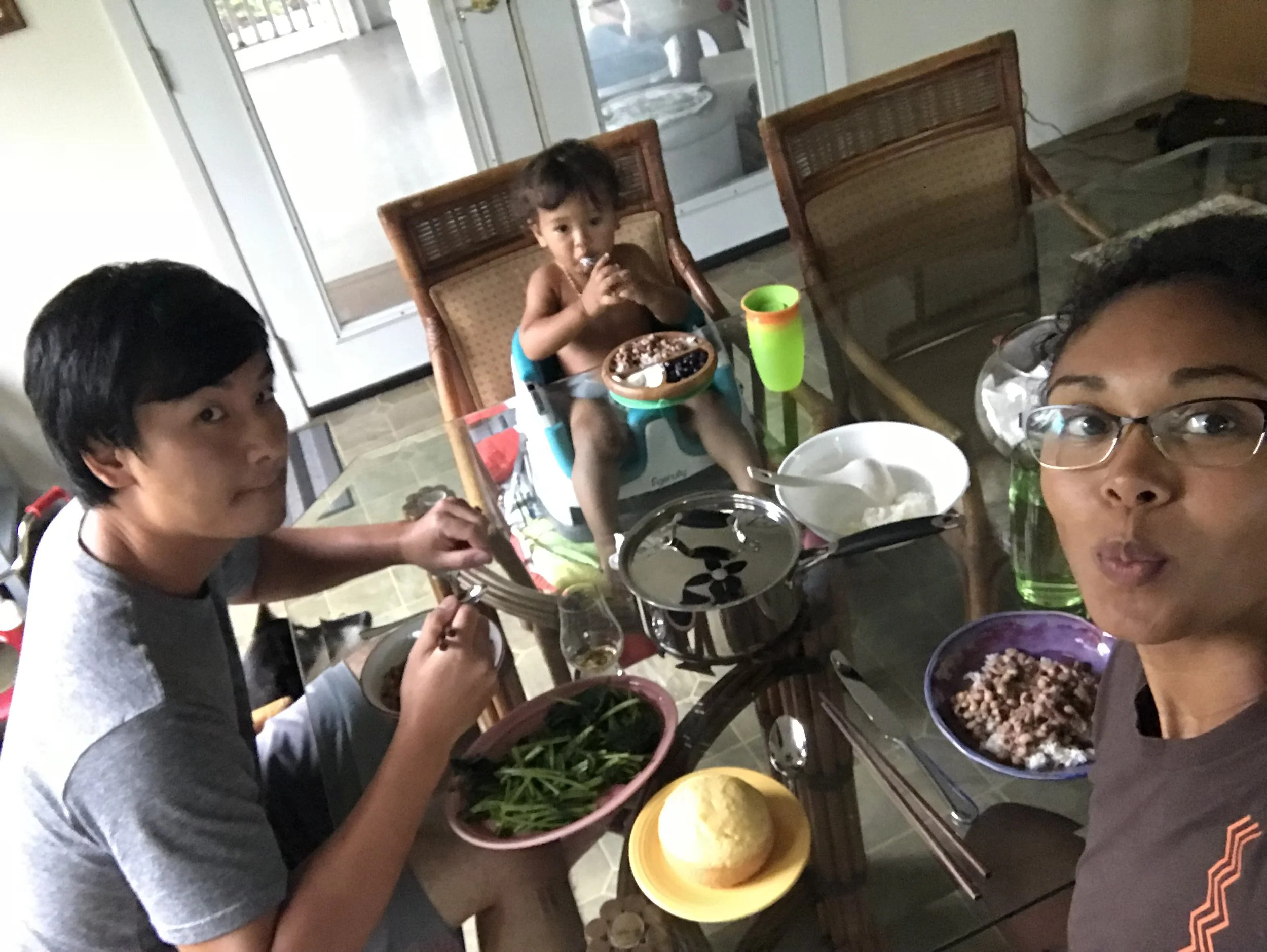 Even when the power was out, we still had a yummy dinner.