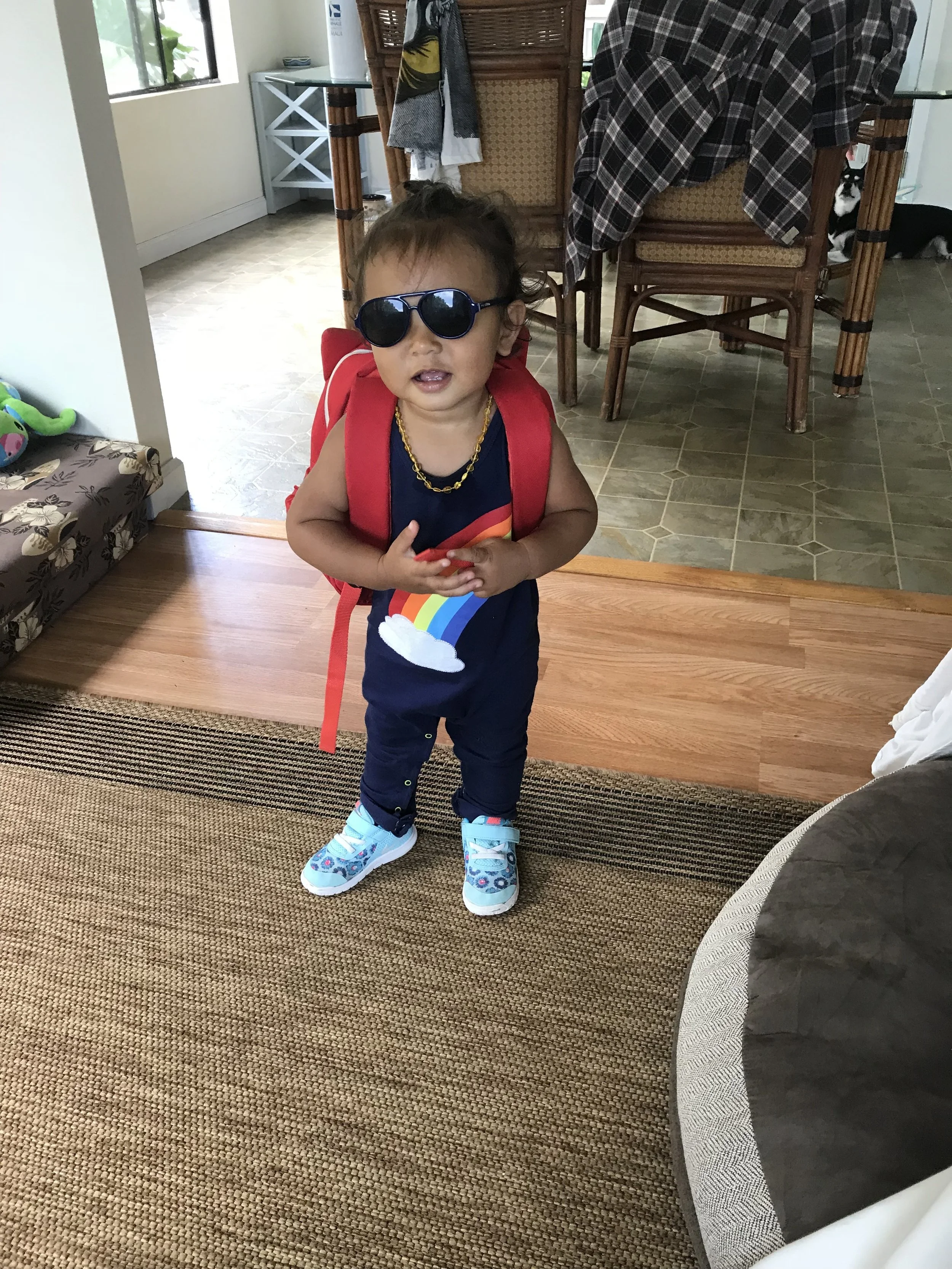 He wanted to wear all these items together.