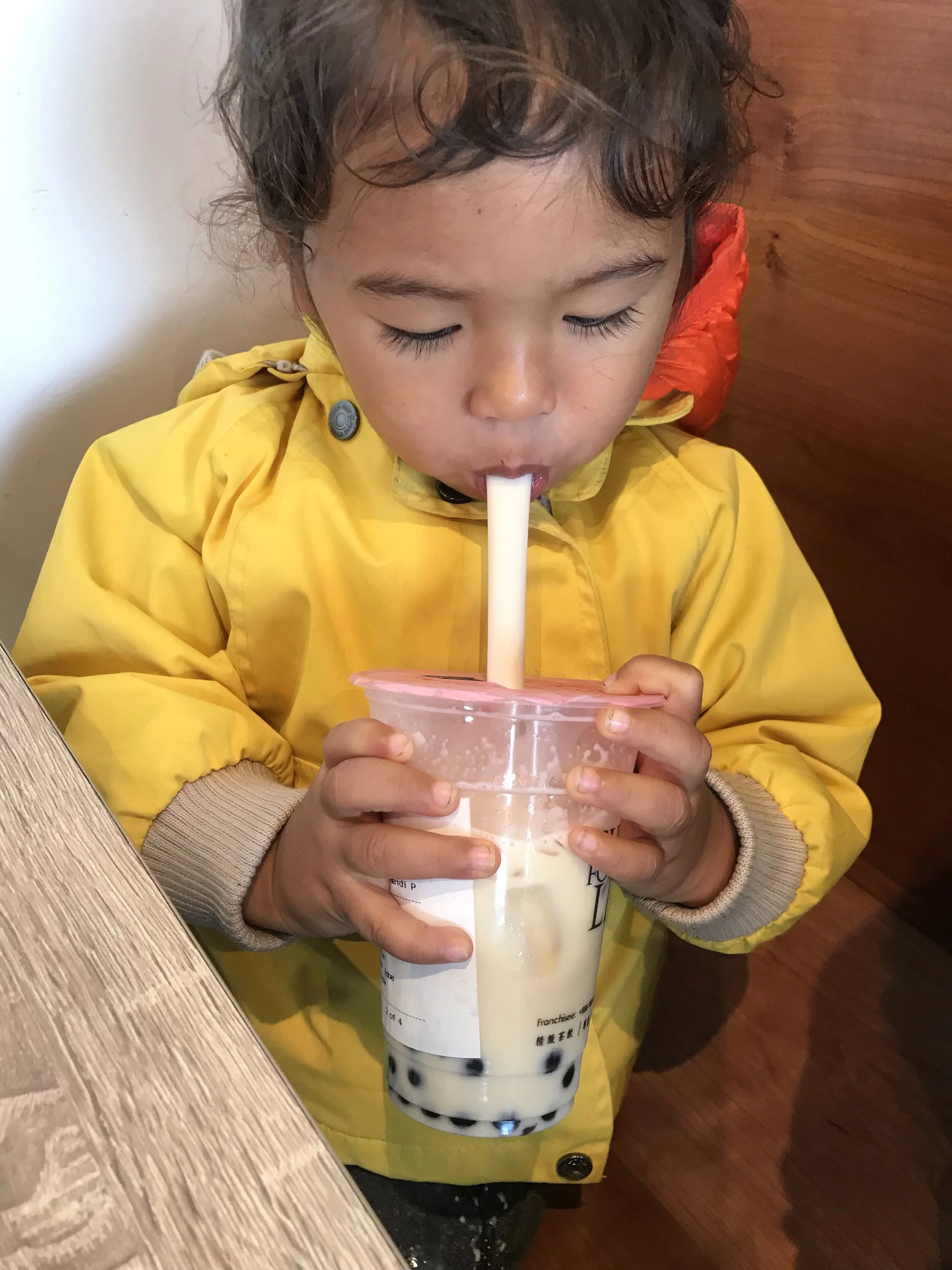 Boba connoisseur in the making.