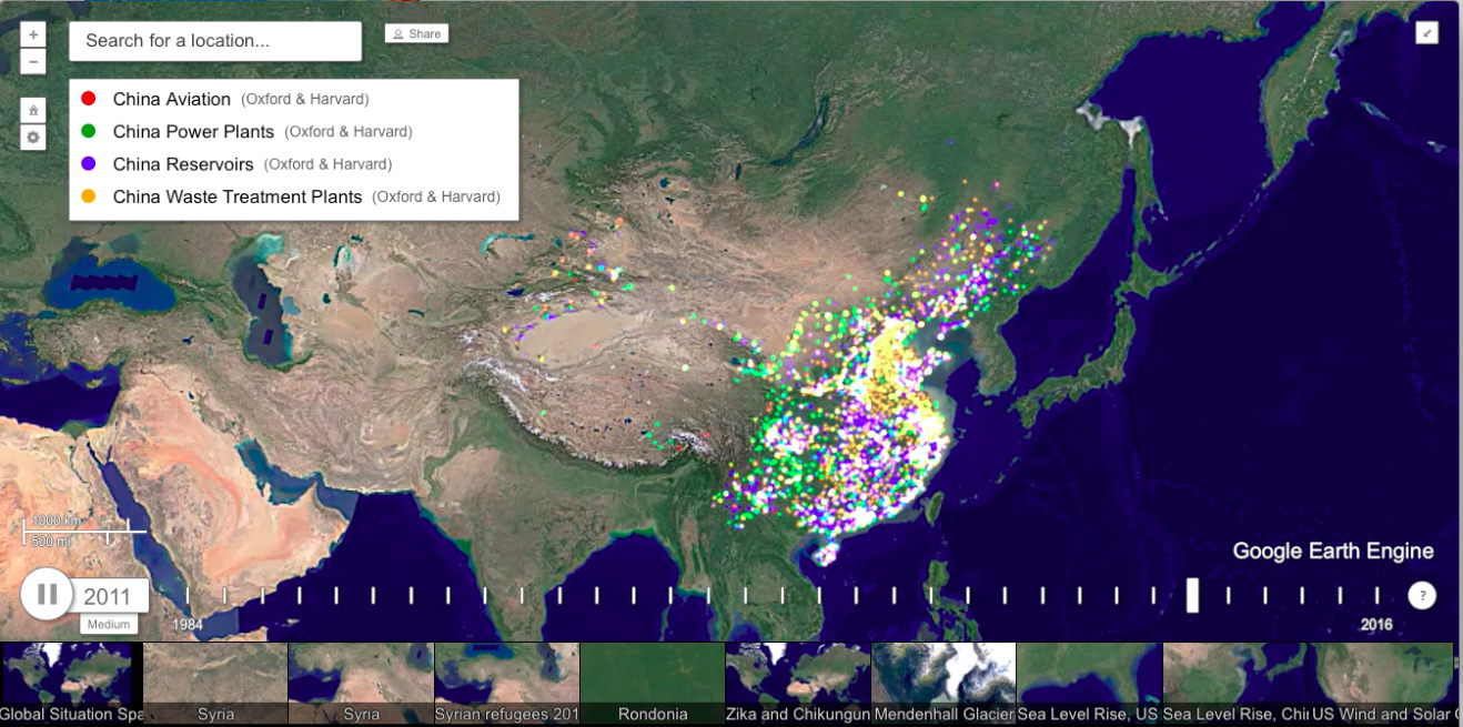 Infrastructure development in China 1900-2014