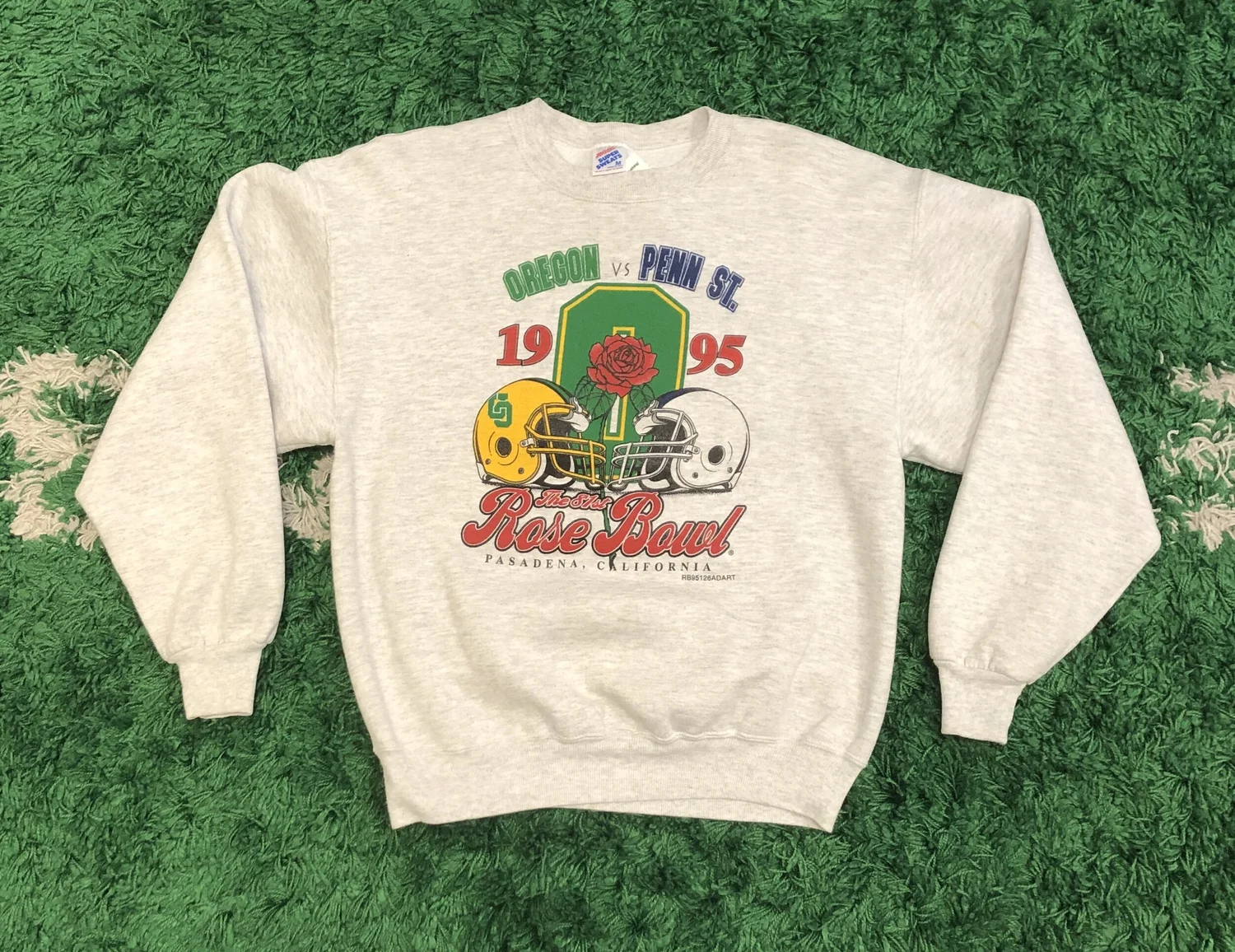 Vintage Ducks Rose Bowl Sweatshirt - Men's M — Cultural Blends.