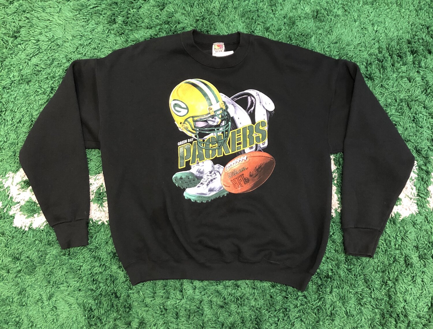 Vintage 90’s Green Bay Packers Crewneck - Size 2X — Cultural Blends.