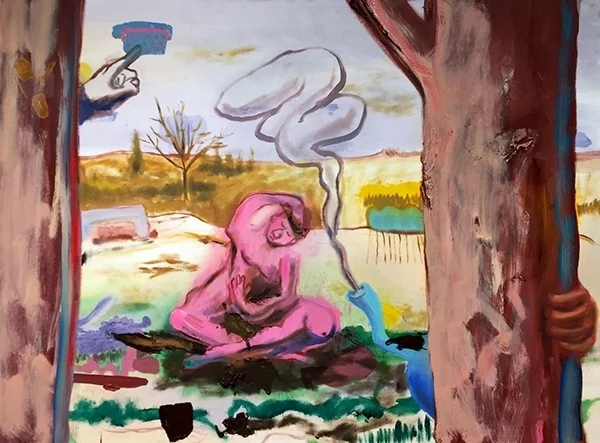 Mud, 2016. Oil on canvas, 24x36 inches.