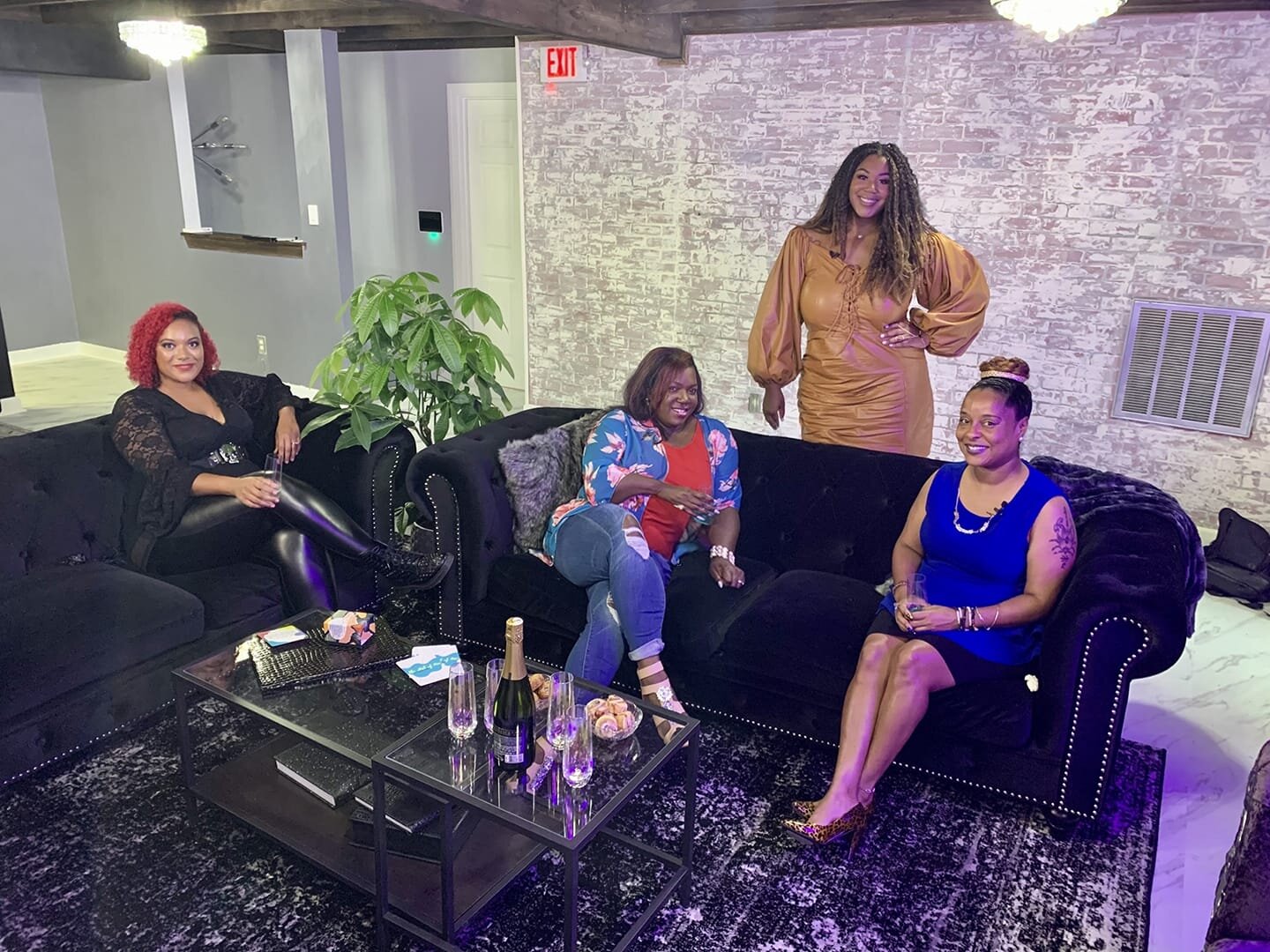 Before Brunch Season 2. Discussion Surrounding Sexual Health. I am a pictured with Host Stephanie Walters (Behind couch)