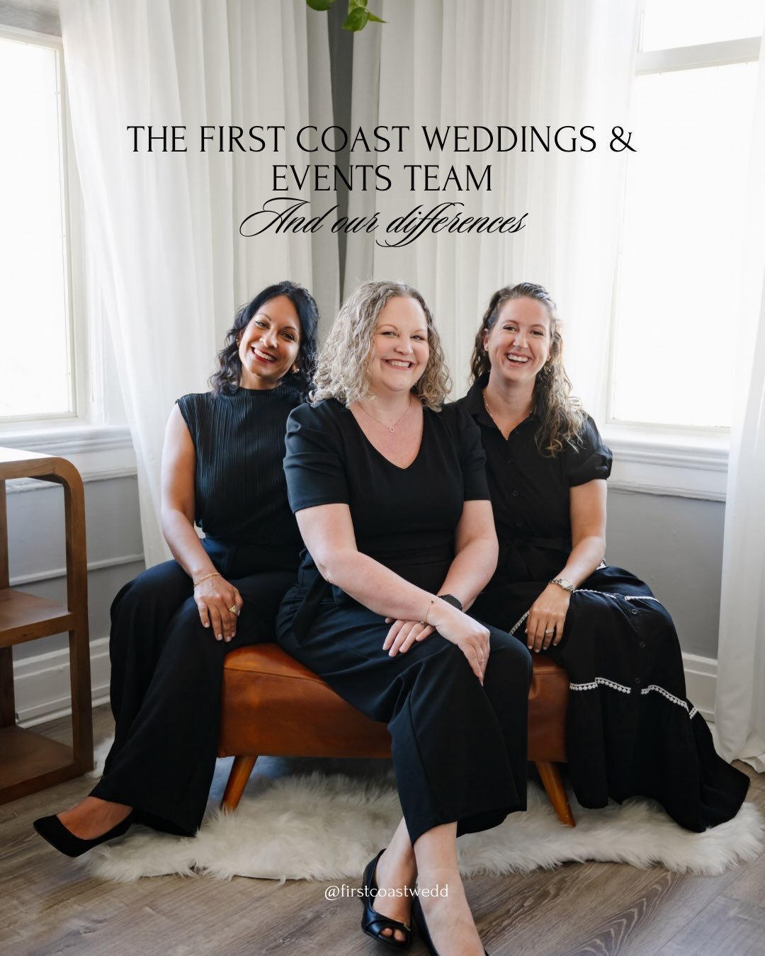 Hi and welcome to our page!  We&rsquo;re so glad you found us!  If you&rsquo;re new, we are the planners behind First Coast Weddings and Events! 

While we all share the love for planning weddings, we each bring our own personalities and a few differ