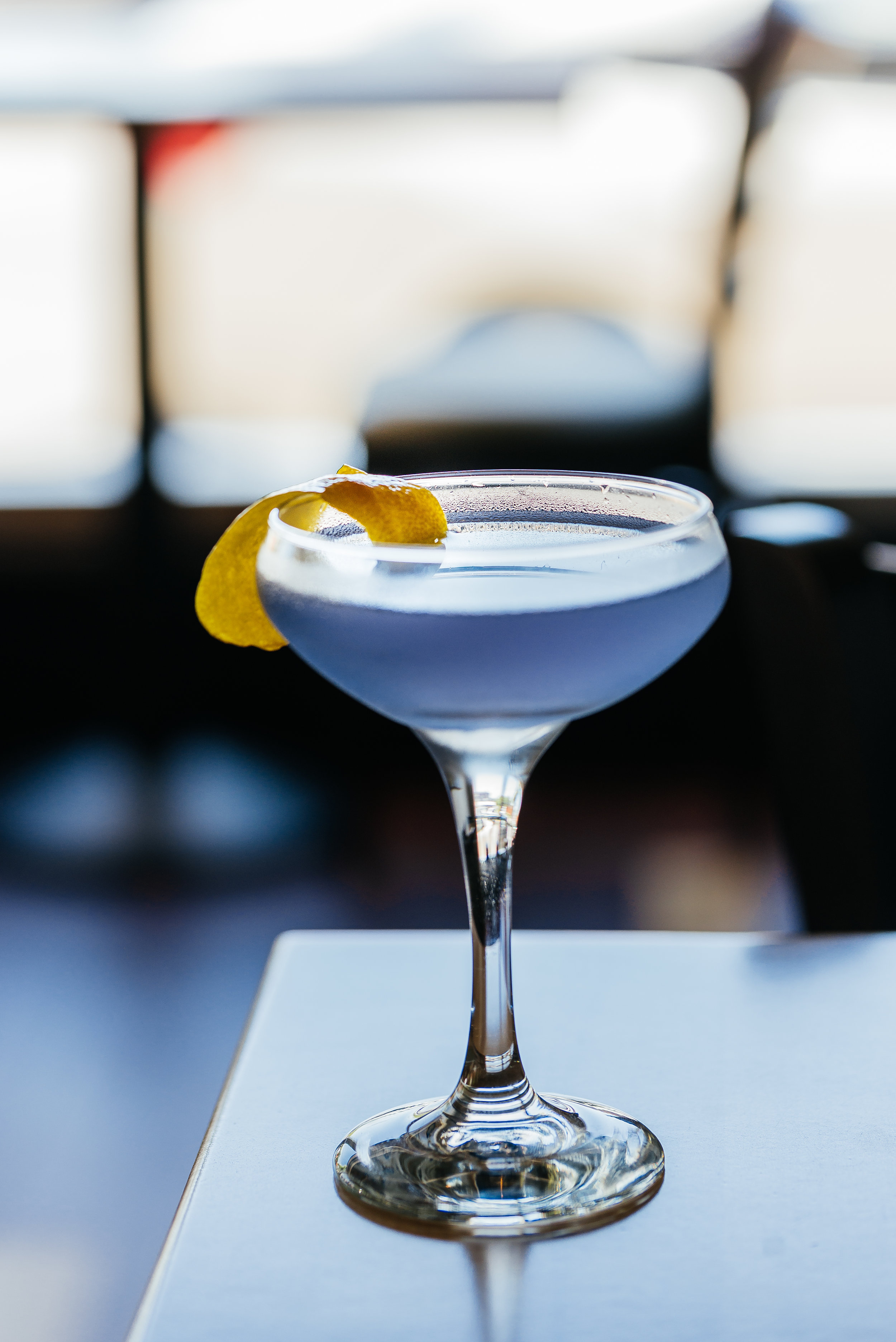 Violet Beauregard - Bombay Sapphire, Crème de Violet, Lemon