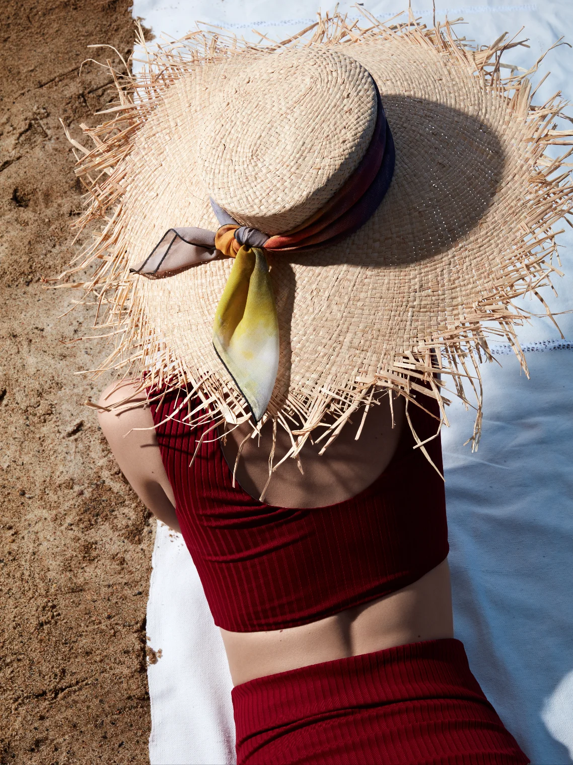 Straw Wide Brim Boater Sunhat