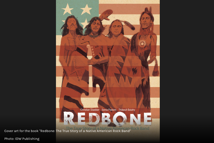 Cover art for the book: "Redbone: The True Story of a Native American Rock Band"