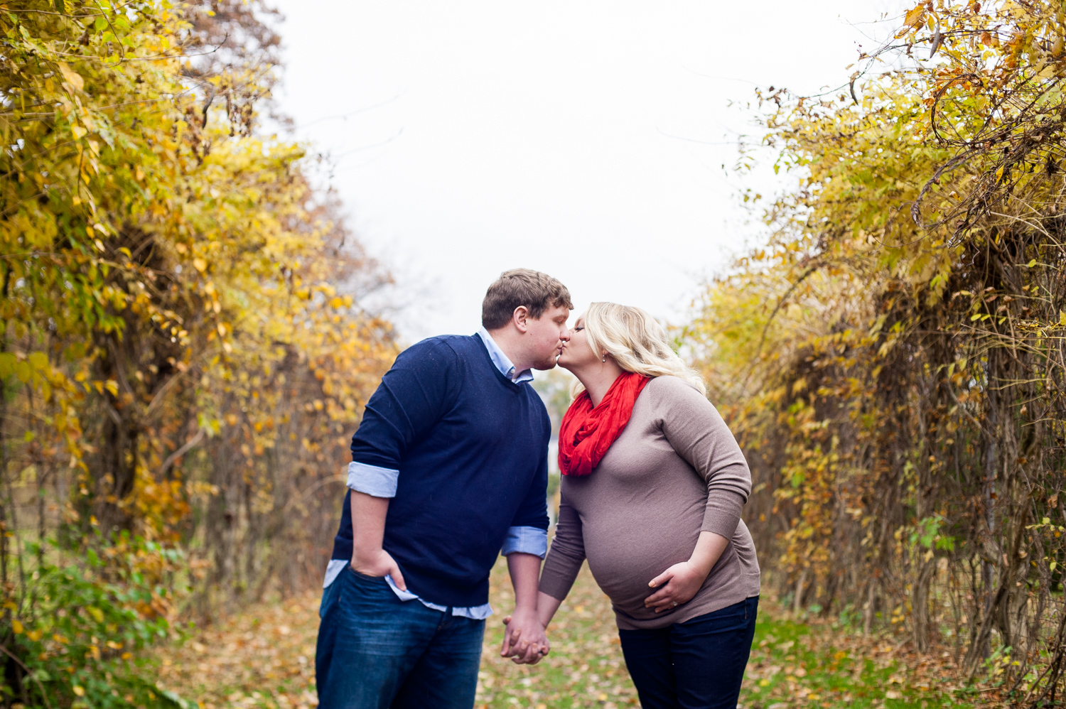 Heidi + Chris | Fall maternity session | Allerton Park Monticello