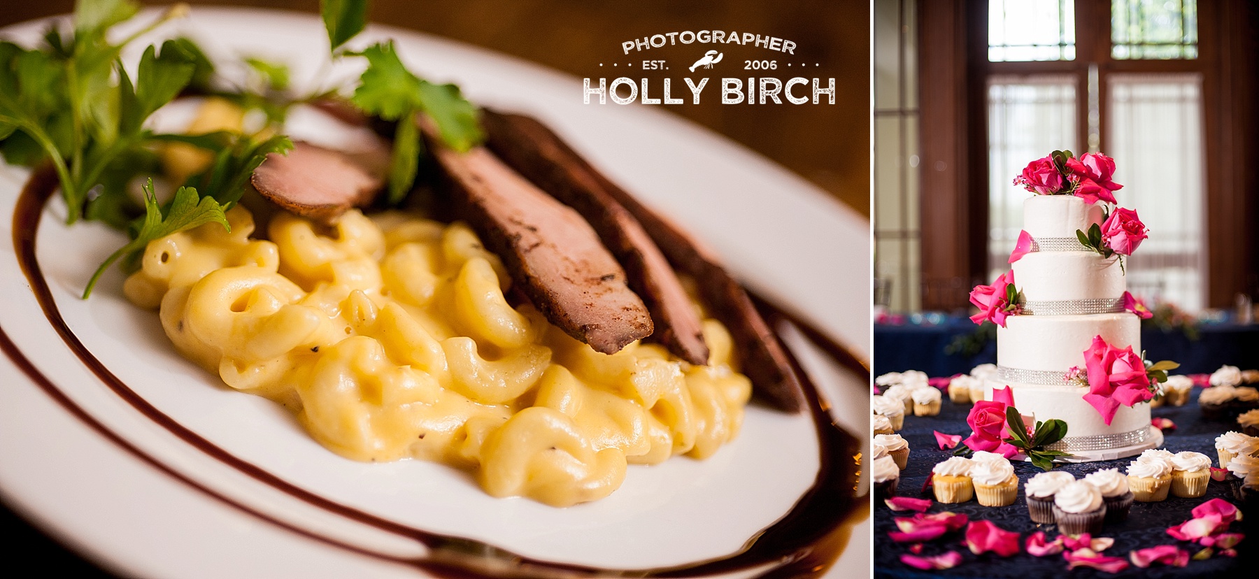 food and cake photography with off-camera flash