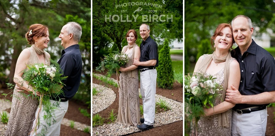 wedding portraits in the garden