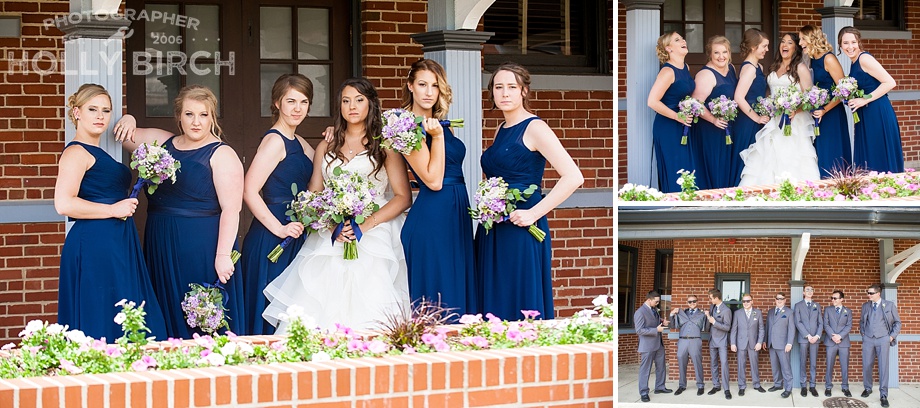 modern groomsmen bridesmaid portraits