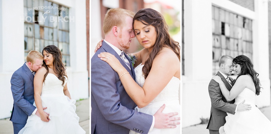 romantic portraits with urban backdrop