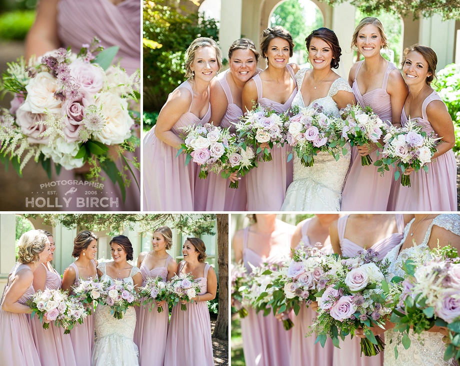 blush pink bridesmaids mori lee