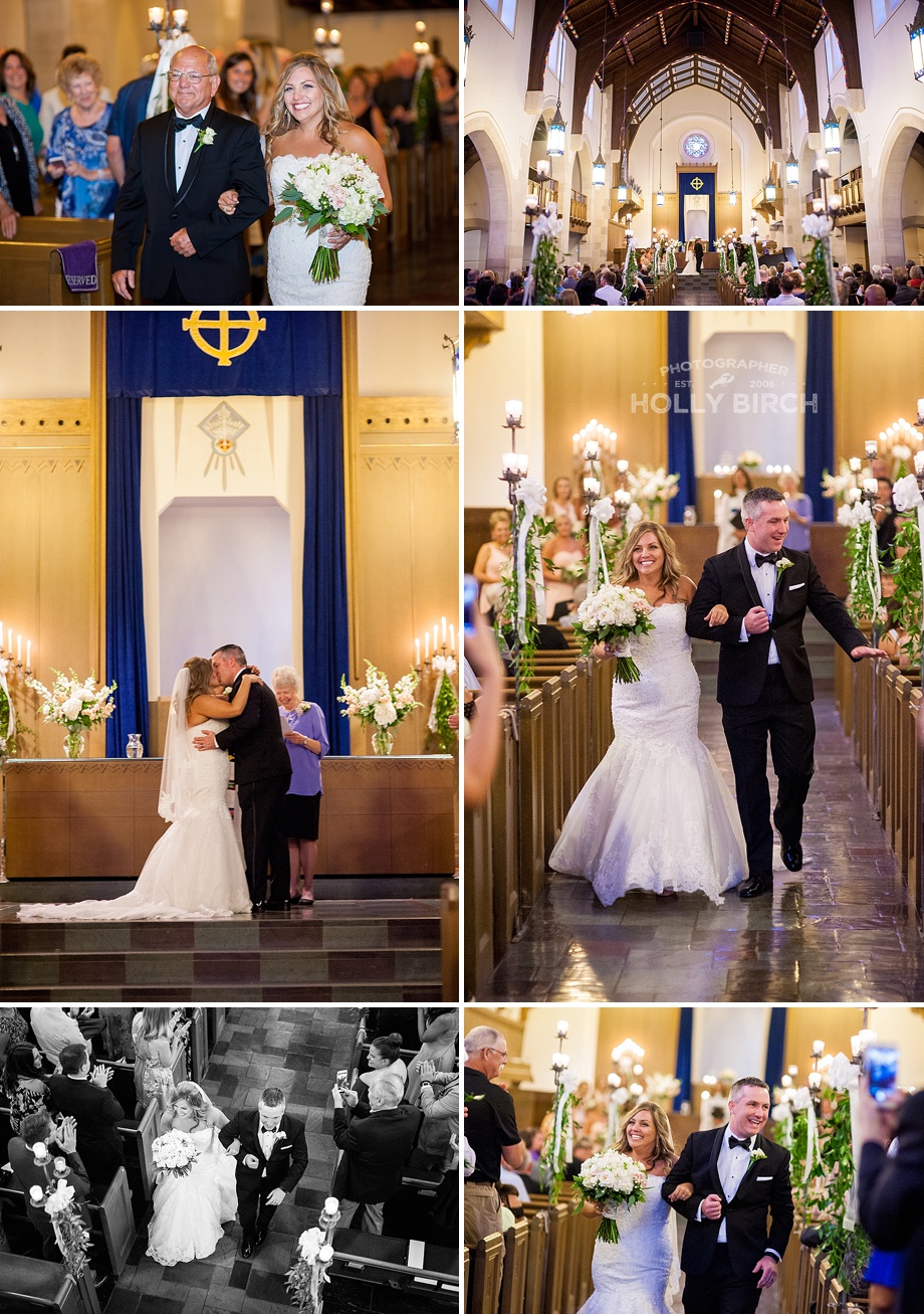 Christian church wedding ceremony