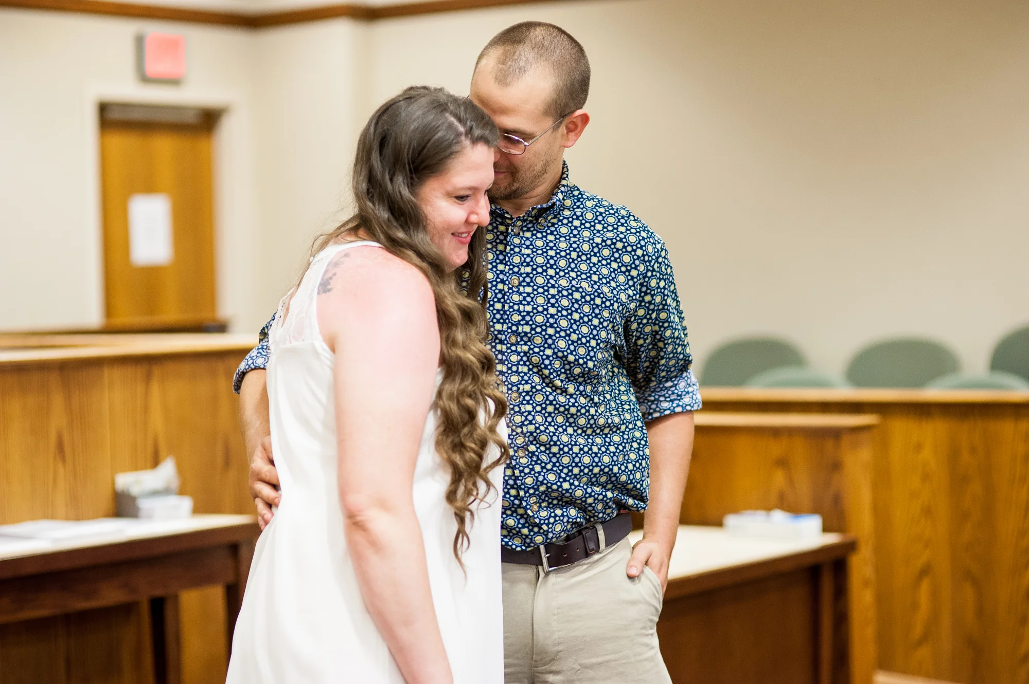 Lucy + Kenton | Weekday courthouse elopement in Urbana