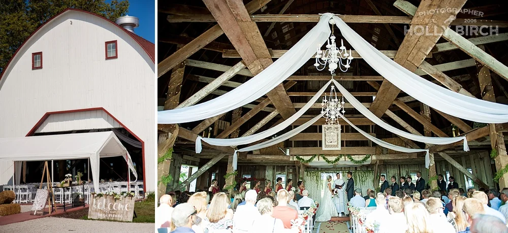 Hudson Farms barn wedding