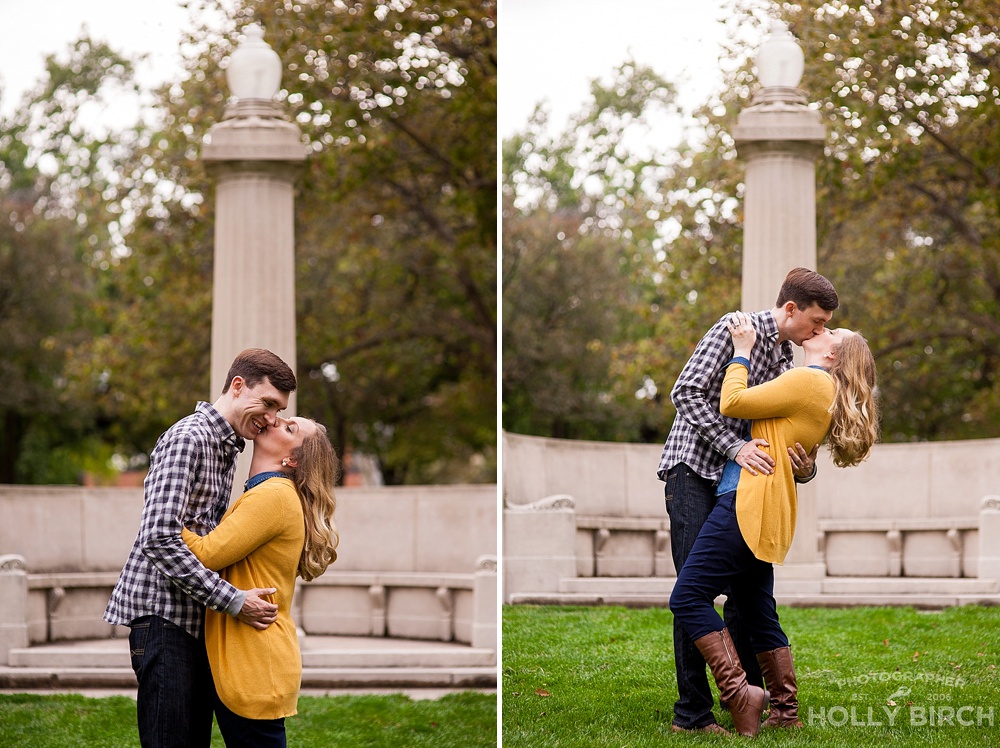 seal a kiss at the eternal flame on campus