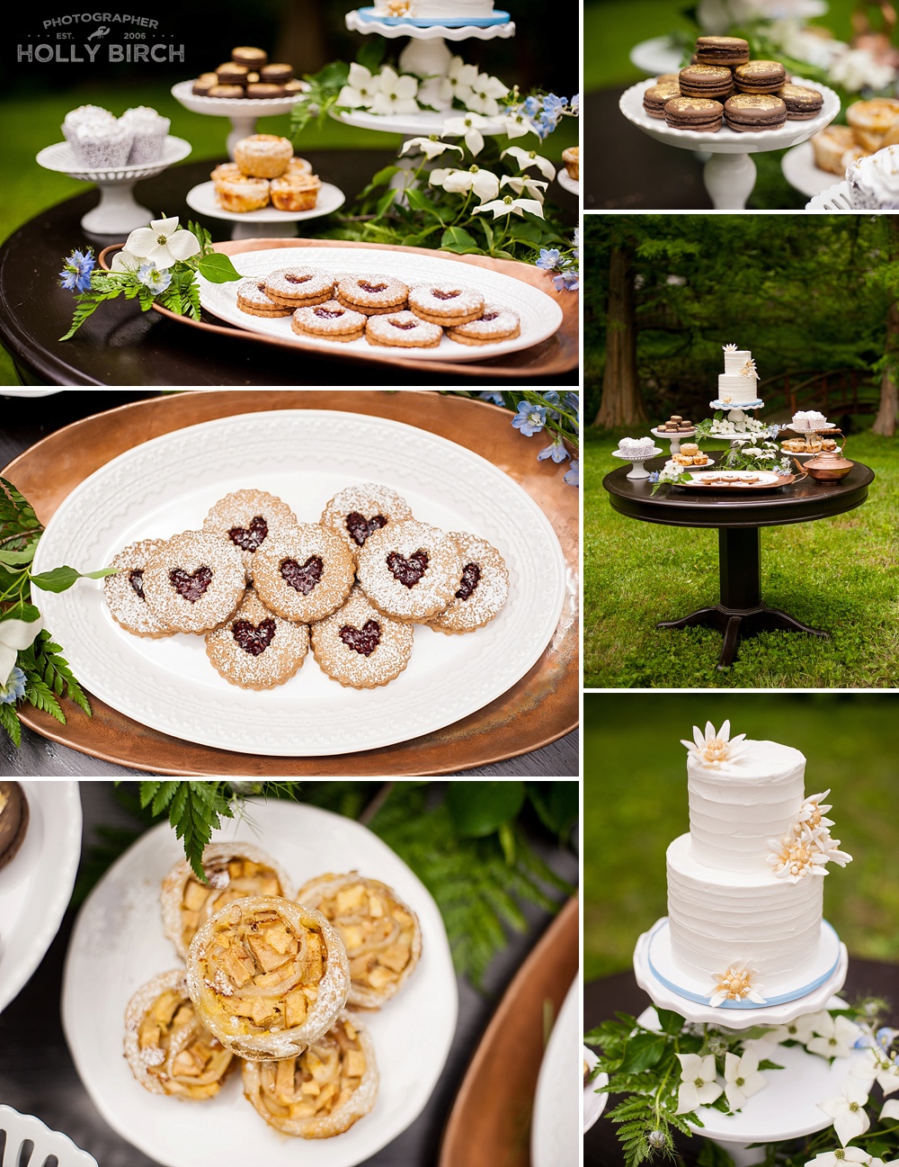 mini apple strudels and linzer cookies