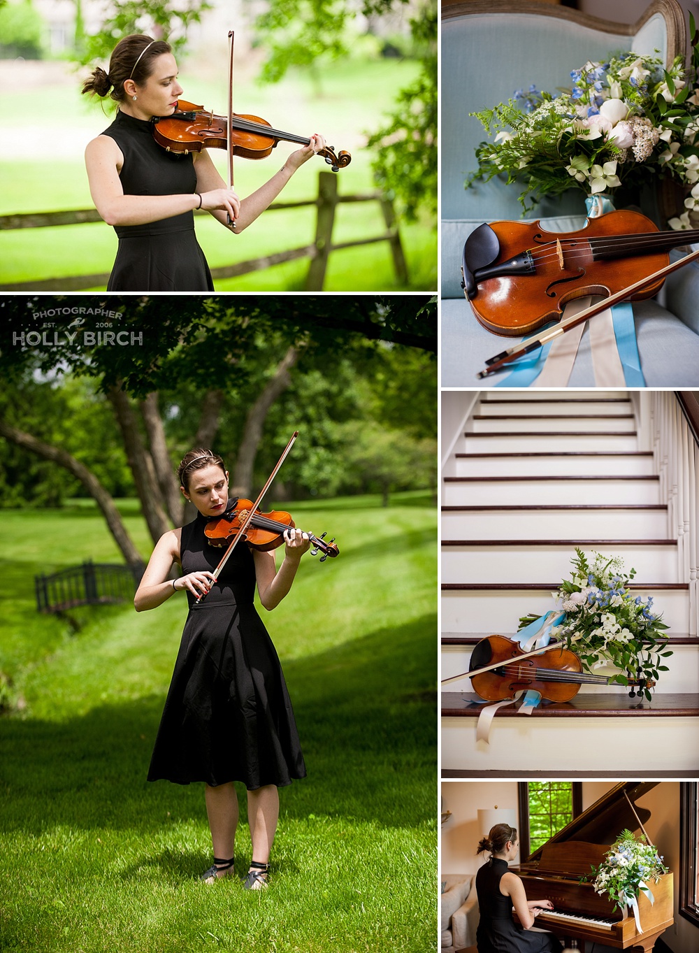 The sound of music photo shoot with violin