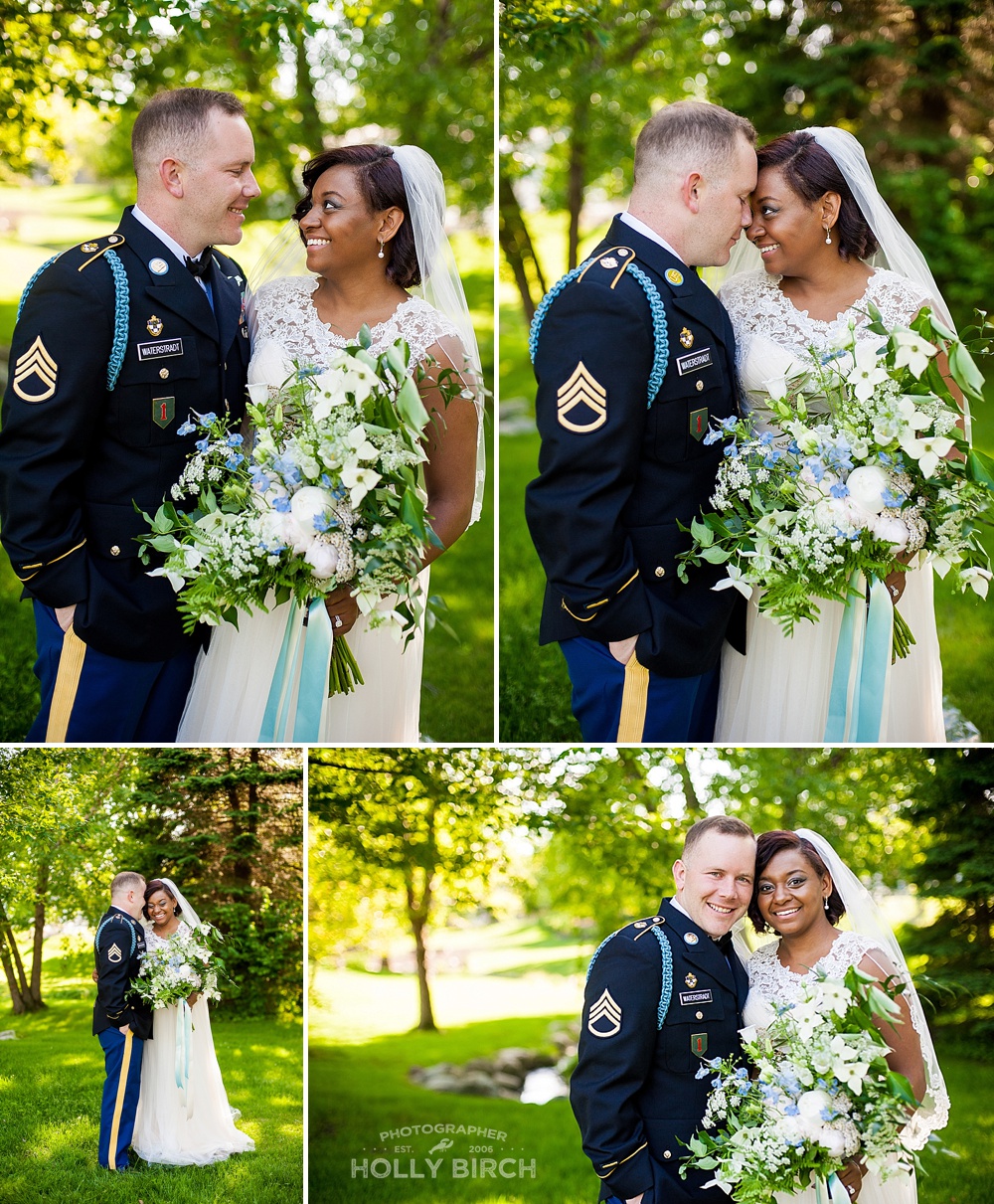 military couple wedding