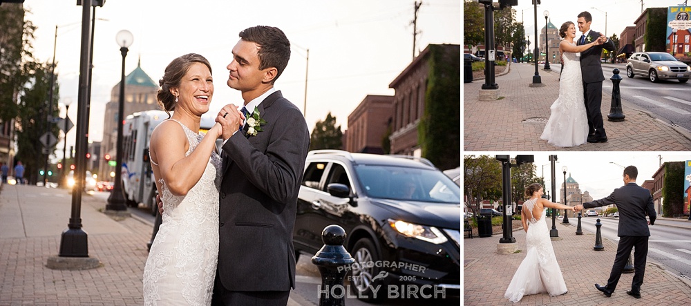 downtown Champaign sunset portraits