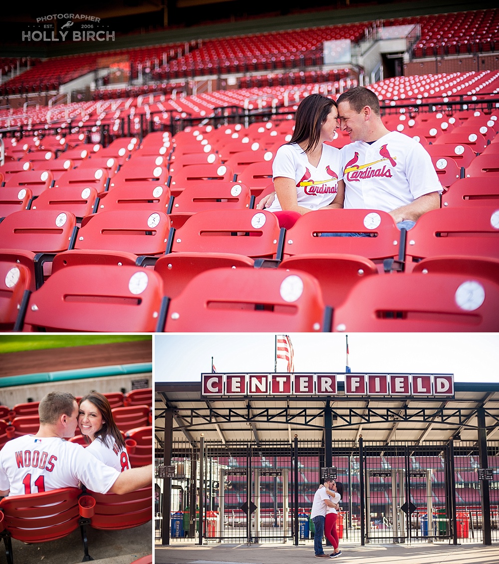 sitting in the Cardinals red seats at Busch